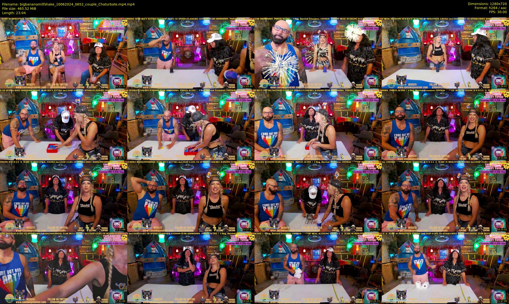 bigbananamilfshake — 24 minute Chaturbate couple cam show recording, 720p, Jun 10, 2024