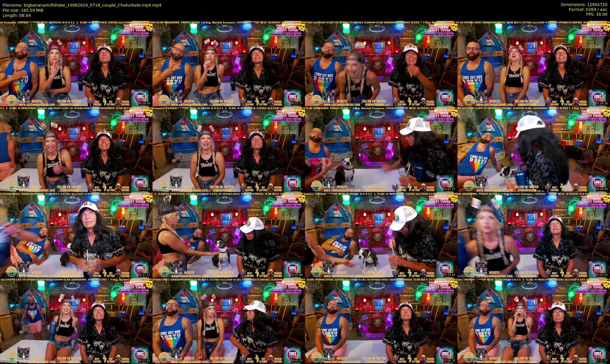 bigbananamilfshake — 9 minute Chaturbate couple cam show recording, 720p, Jun 10, 2024