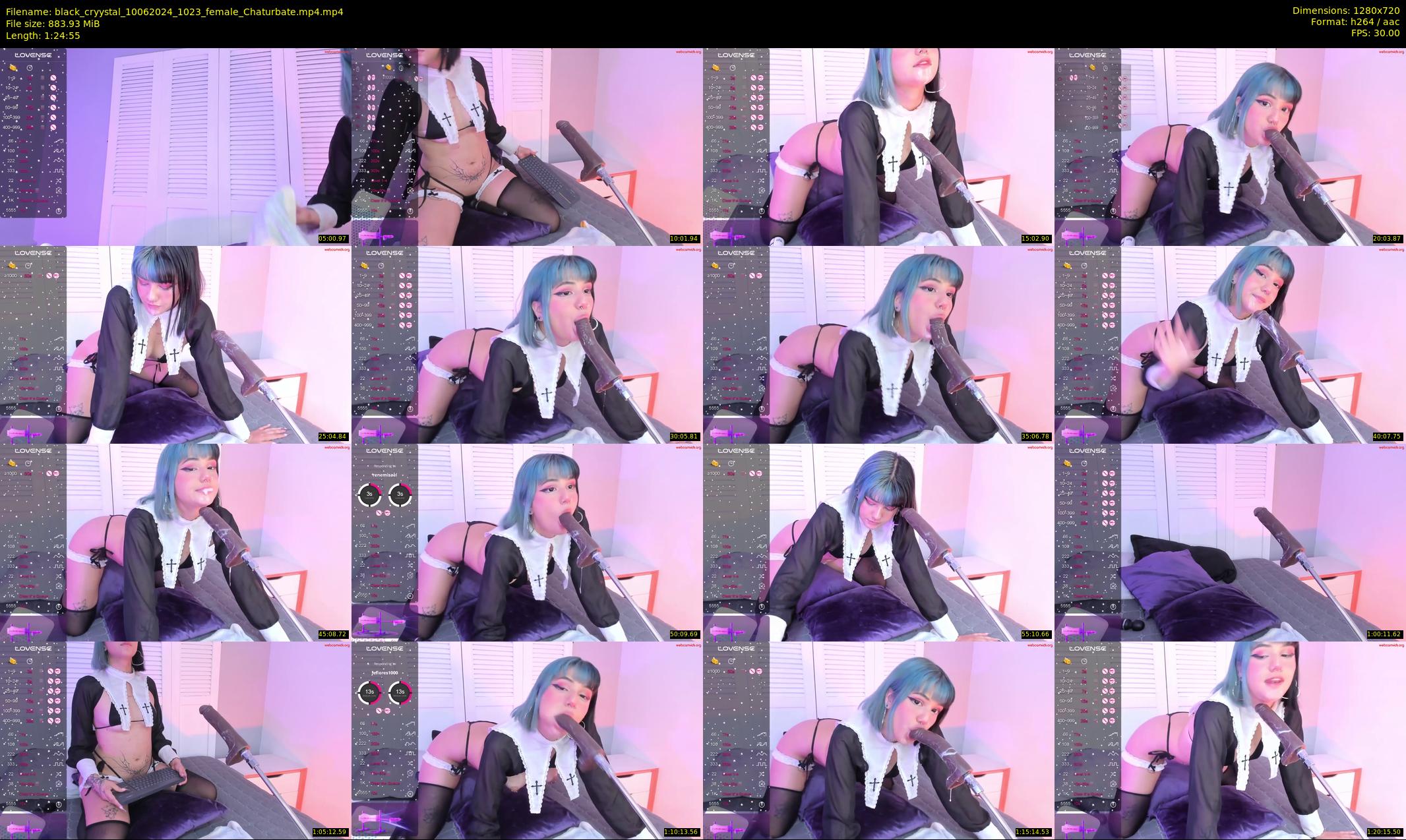 black_cryystal — 85 minute Chaturbate female cam show recording, 720p, Jun 10, 2024