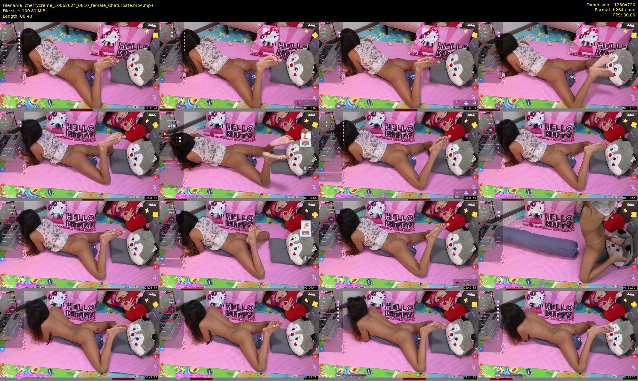 cherrycreme — 9 minute Chaturbate female cam show recording, 720p, Jun 10, 2024