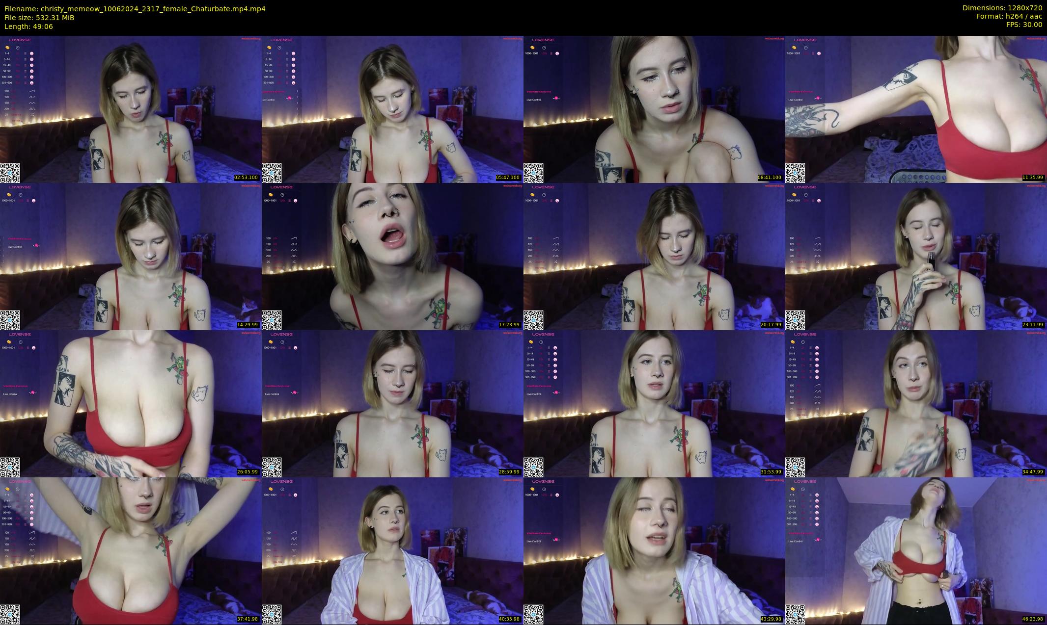 christy_memeow — 50 minute Chaturbate female cam show recording, 720p, Jun 10, 2024