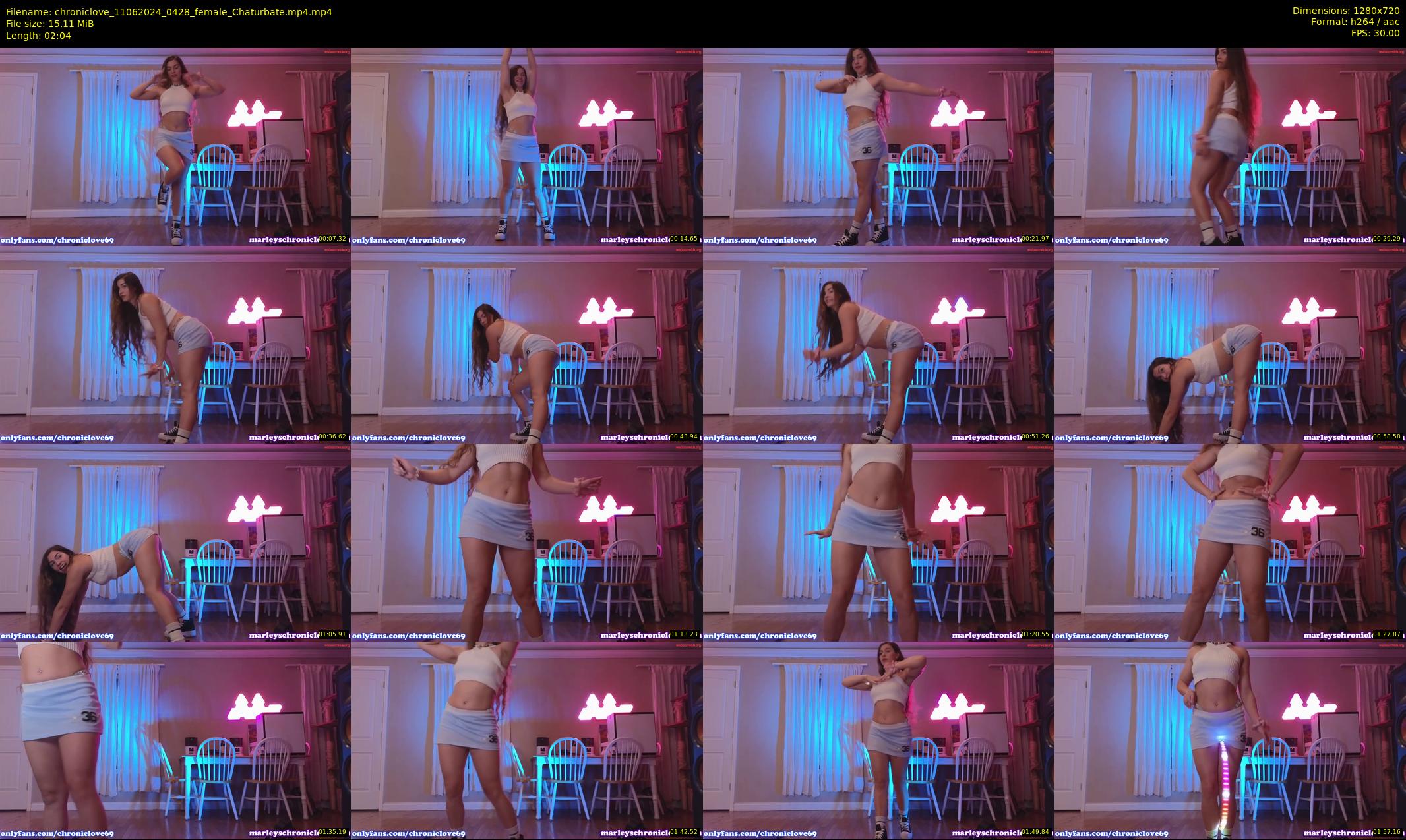 chroniclove — 3 minute Chaturbate female cam show recording, 720p, Jun 11, 2024