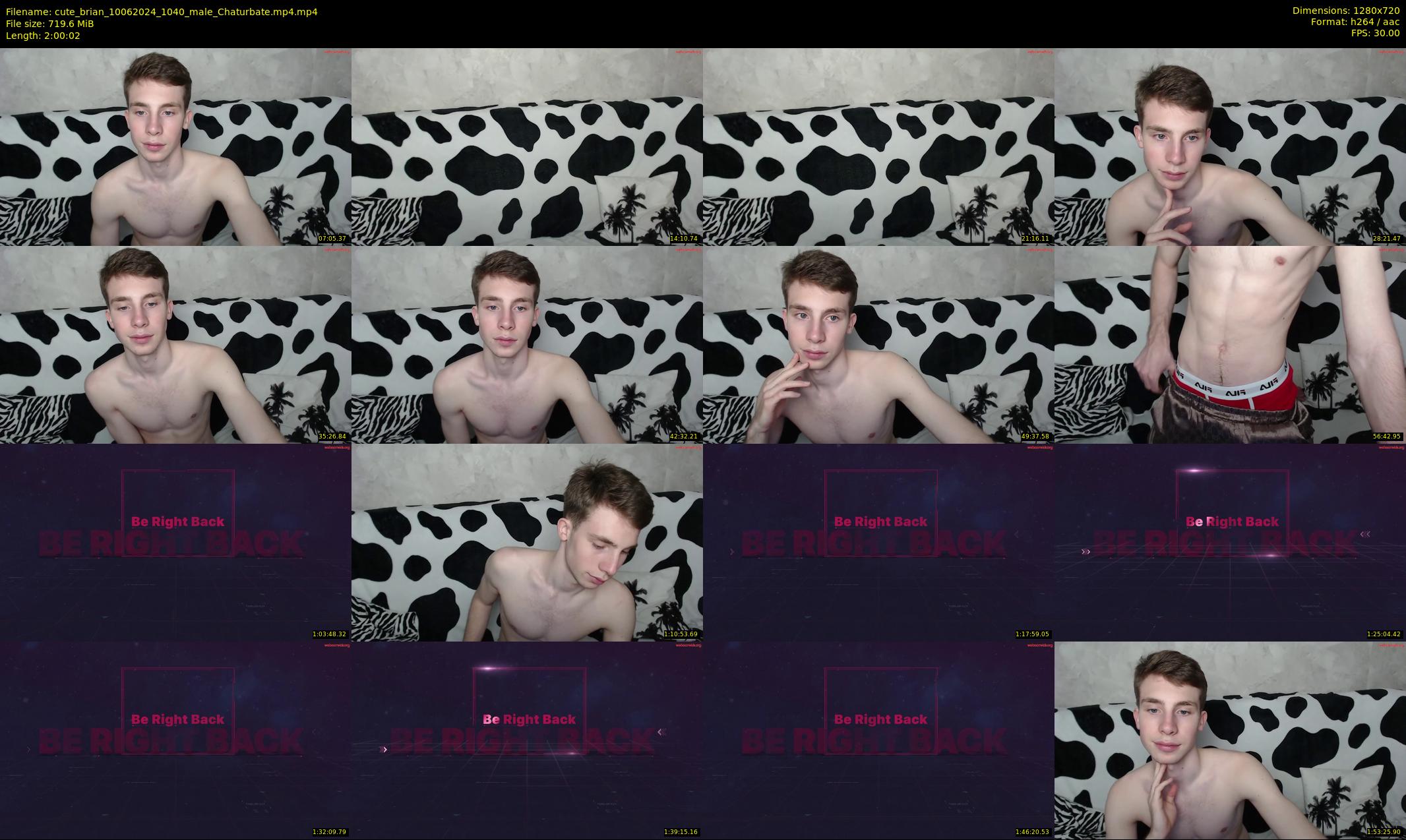cute_brian — 121 minute Chaturbate male cam show recording, 720p, Jun 10, 2024