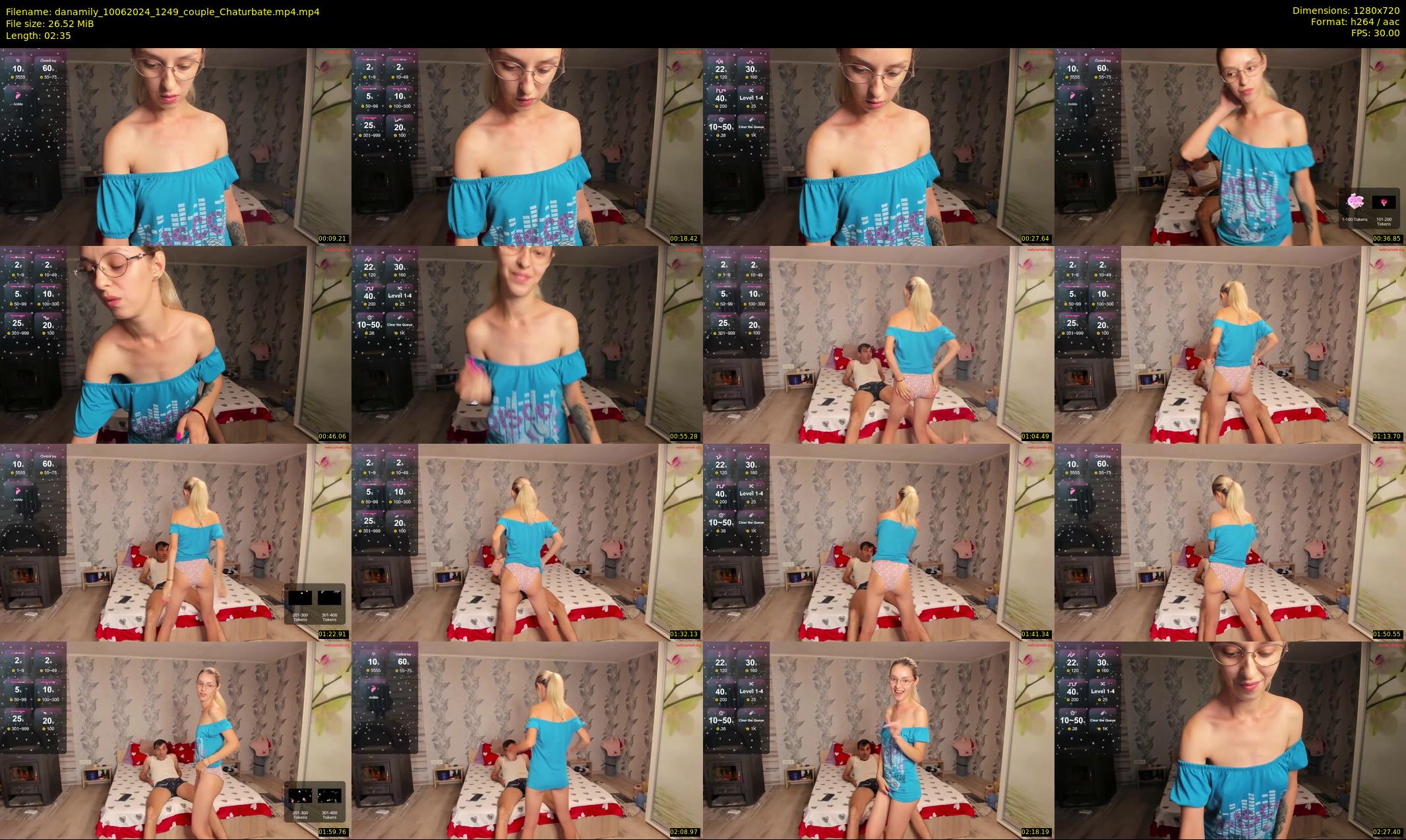 danamily — 3 minute Chaturbate female cam show recording, 720p, Jun 10, 2024