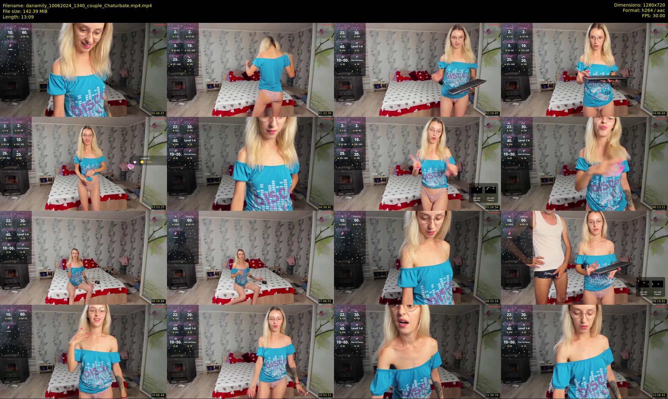 danamily — 14 minute Chaturbate female cam show recording, 720p, Jun 10, 2024