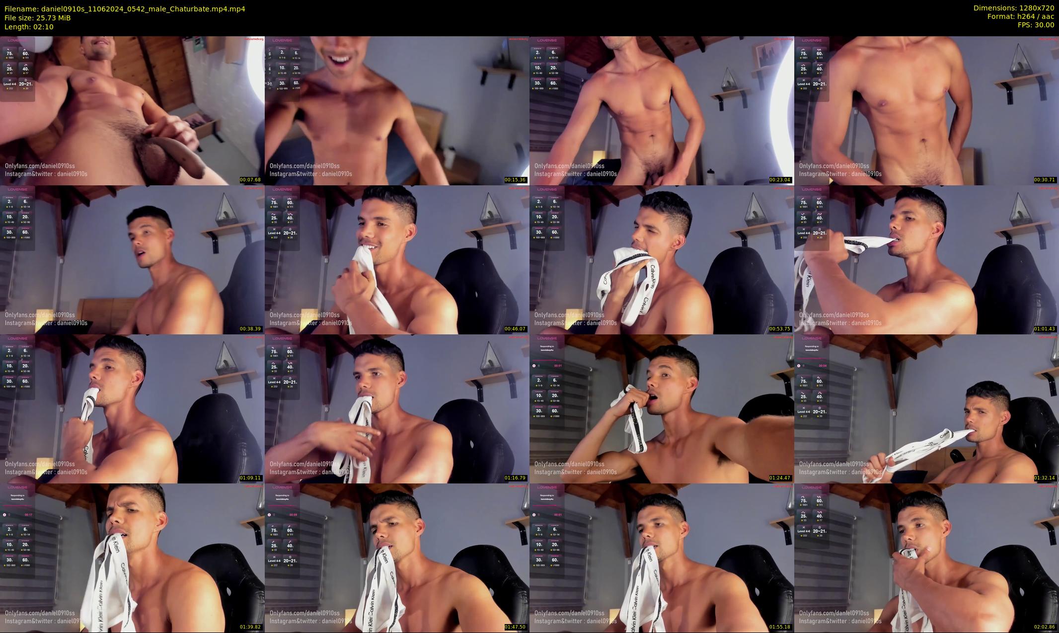 daniel0910s — 3 minute Chaturbate male cam show recording, 720p, Jun 11, 2024