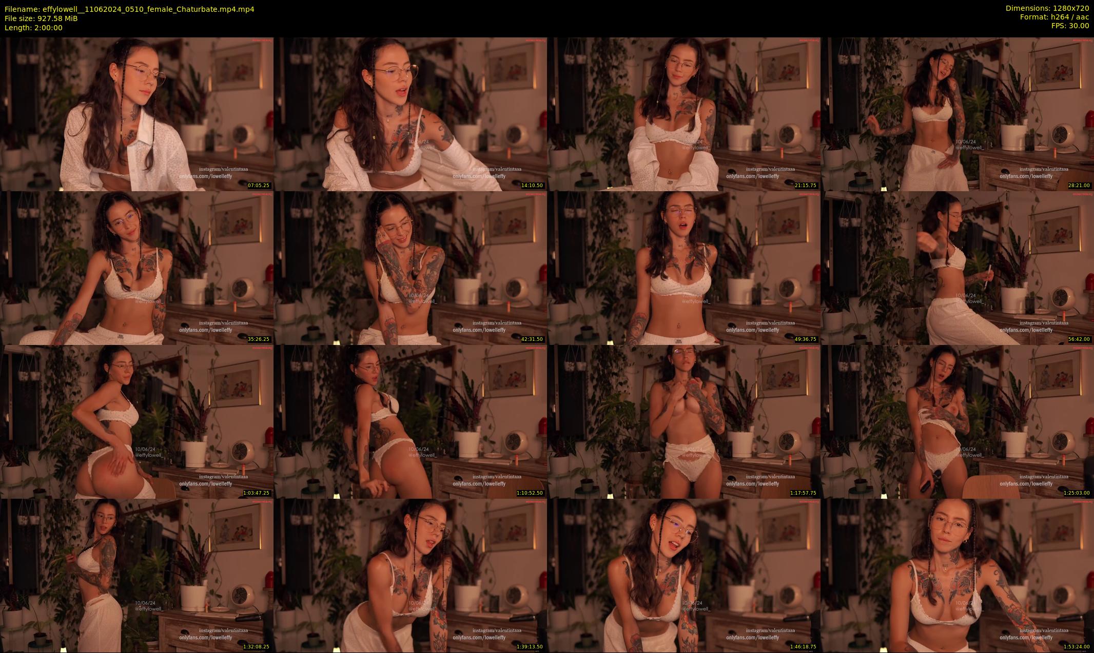 effylowell_ — 120 minute Chaturbate female cam show recording, 720p, Jun 11, 2024