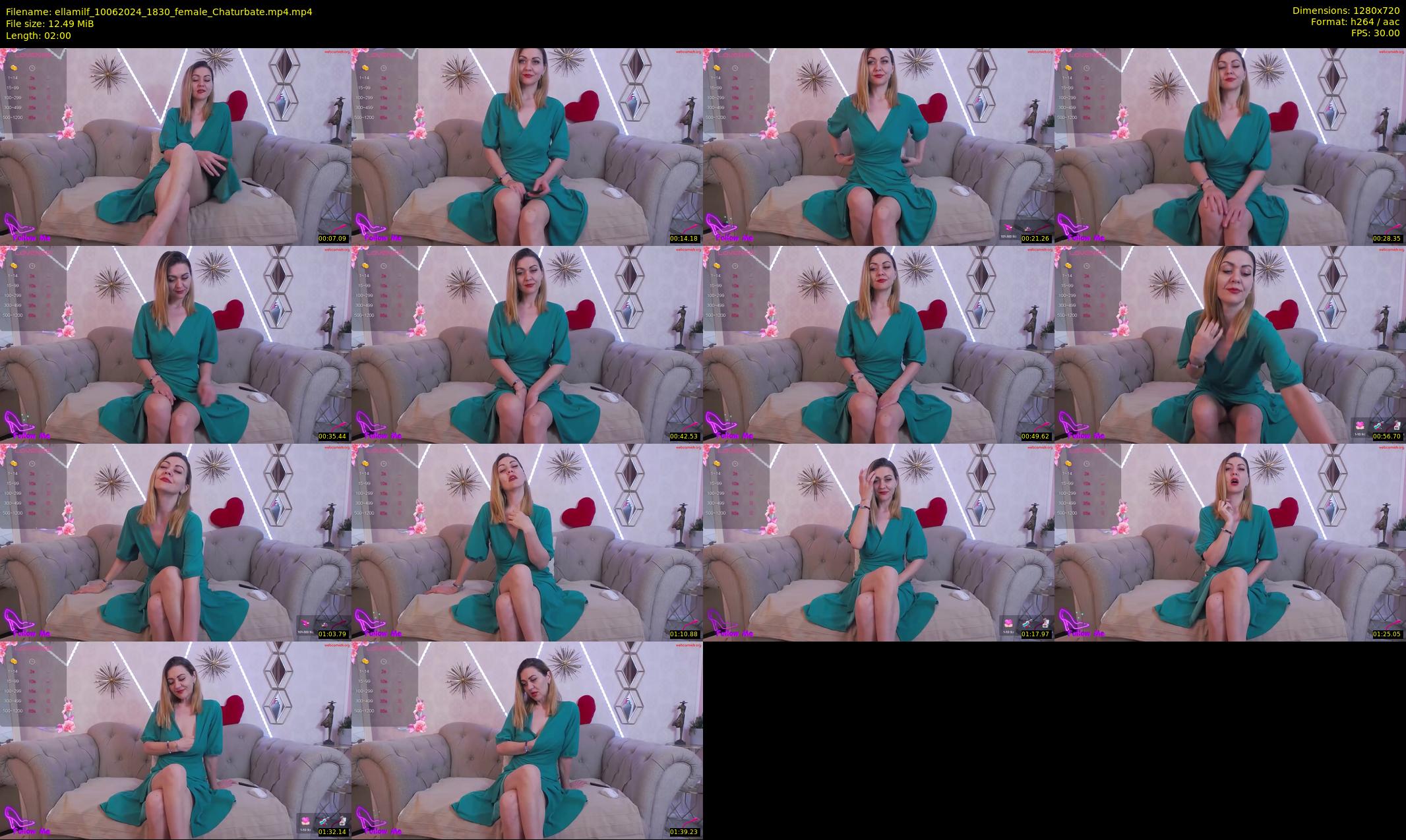 ellamilf — 2 minute Chaturbate female cam show recording, 720p, Jun 10, 2024