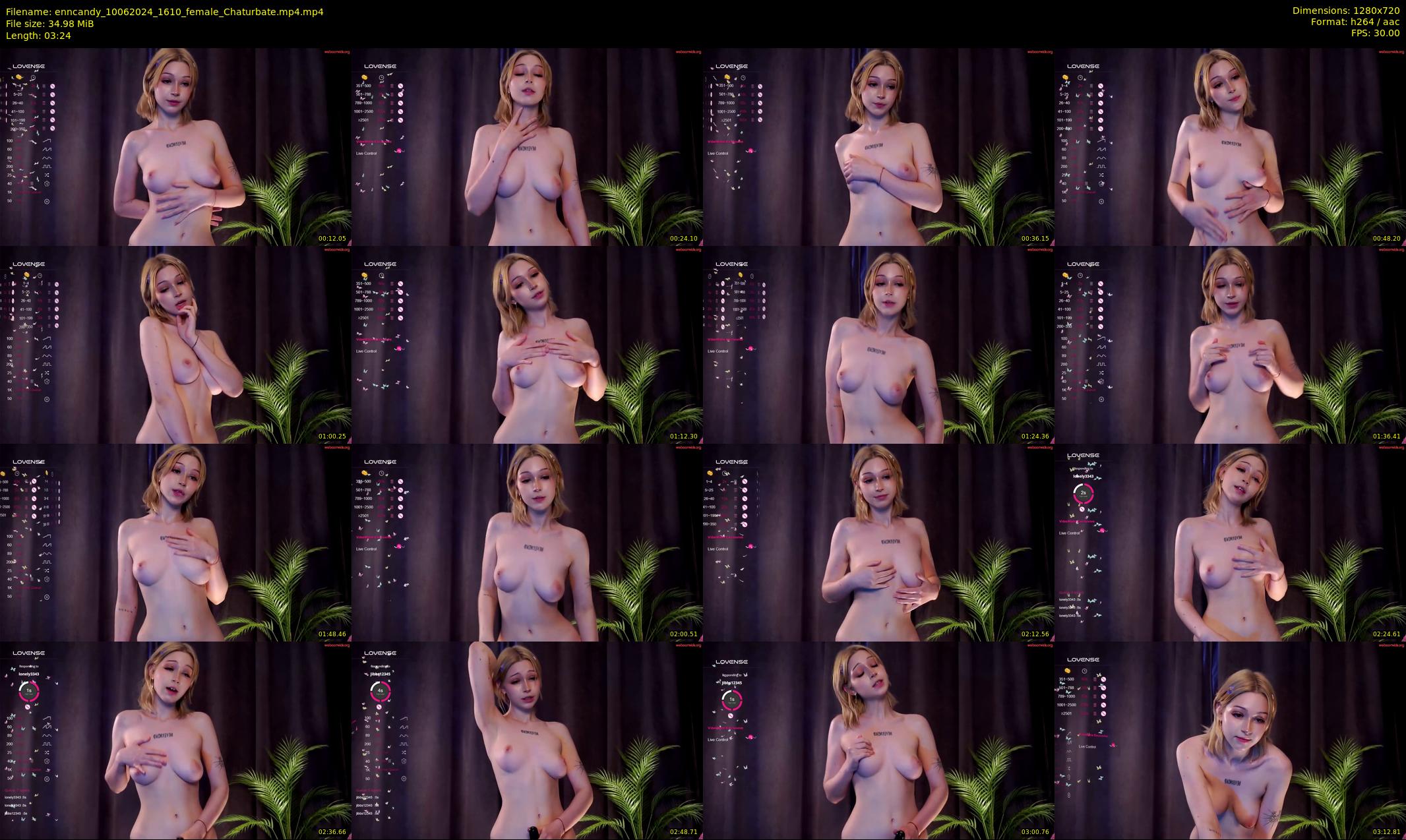 enncandy — 4 minute Chaturbate female cam show recording, 720p, Jun 10, 2024