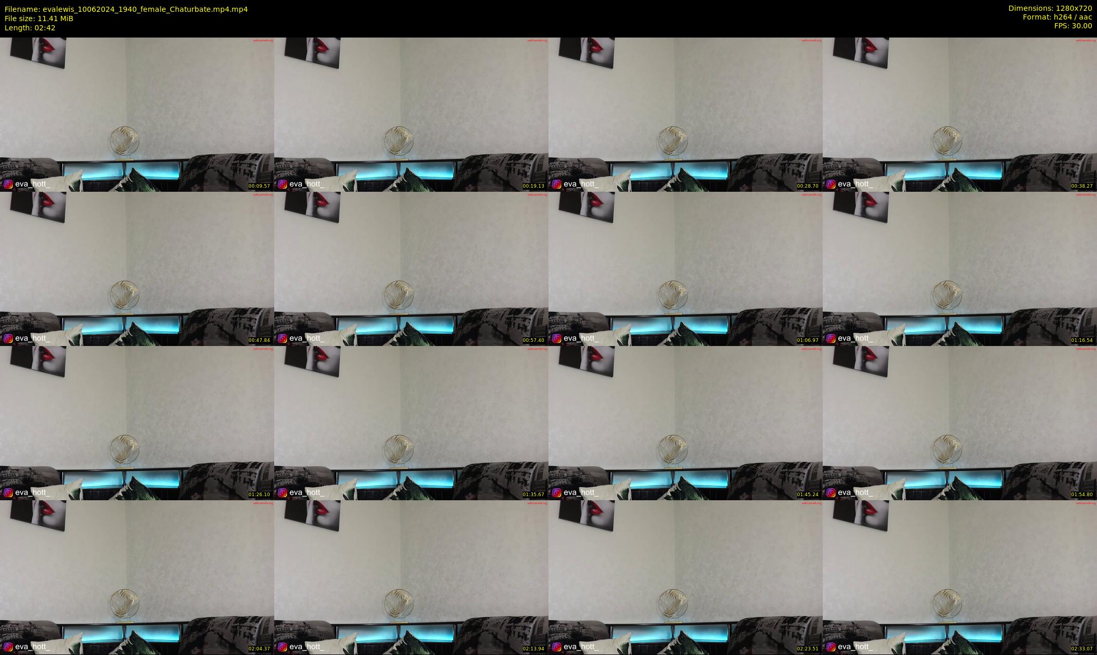 evalewis — 3 minute Chaturbate female cam show recording, 720p, Jun 10, 2024