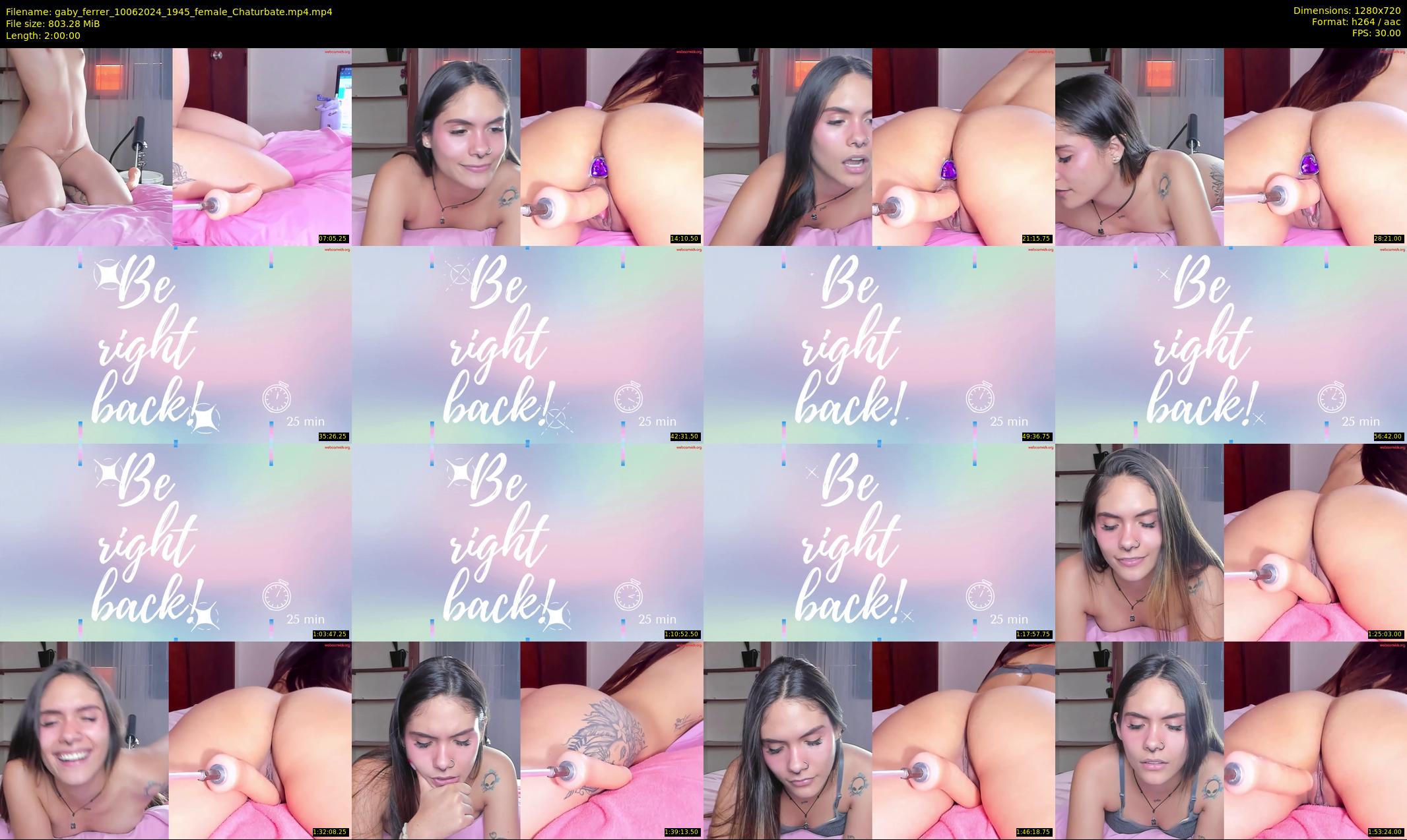 gaby_ferrer — 120 minute Chaturbate female cam show recording, 720p, Jun 10, 2024