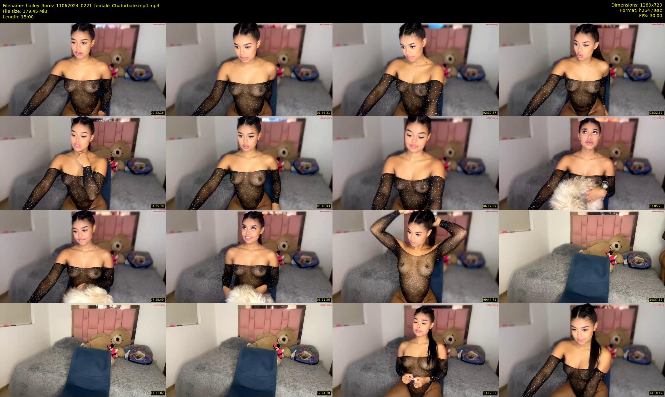 hailey_florez — 15 minute Chaturbate female cam show recording, 720p, Jun 11, 2024