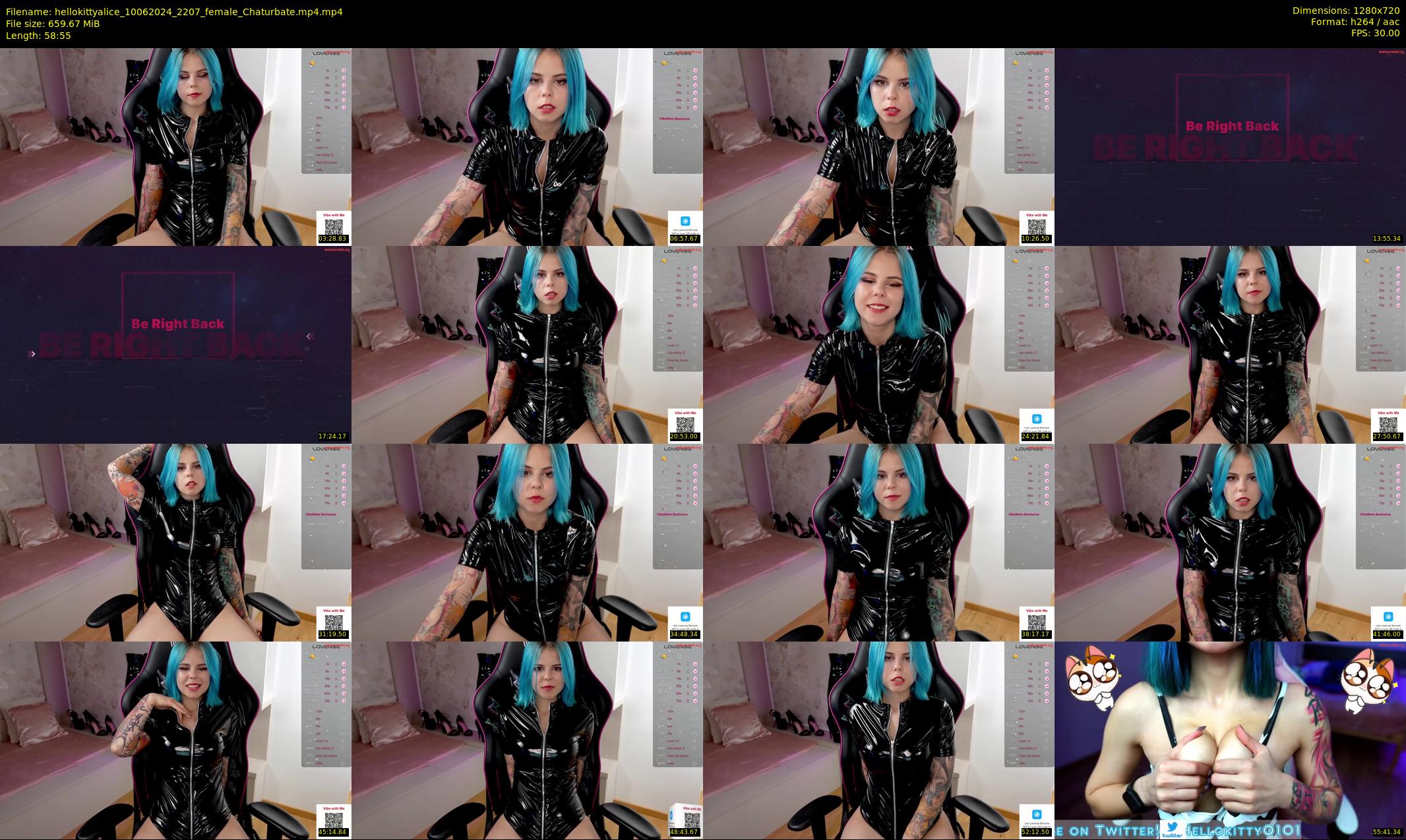 hellokittyalice — 59 minute Chaturbate female cam show recording, 720p, Jun 10, 2024