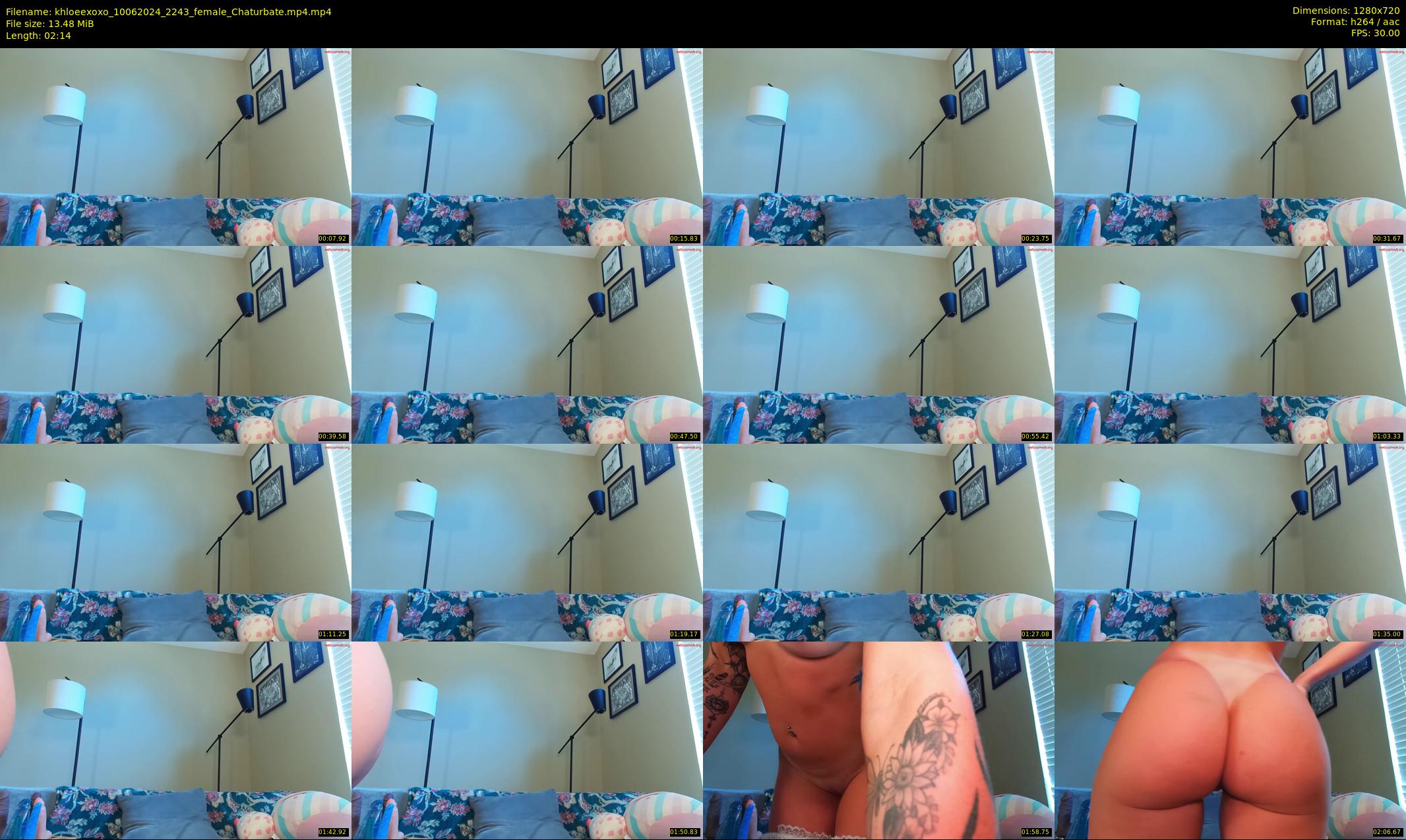 khloeexoxo — 3 minute Chaturbate female cam show recording, 720p, Jun 10, 2024