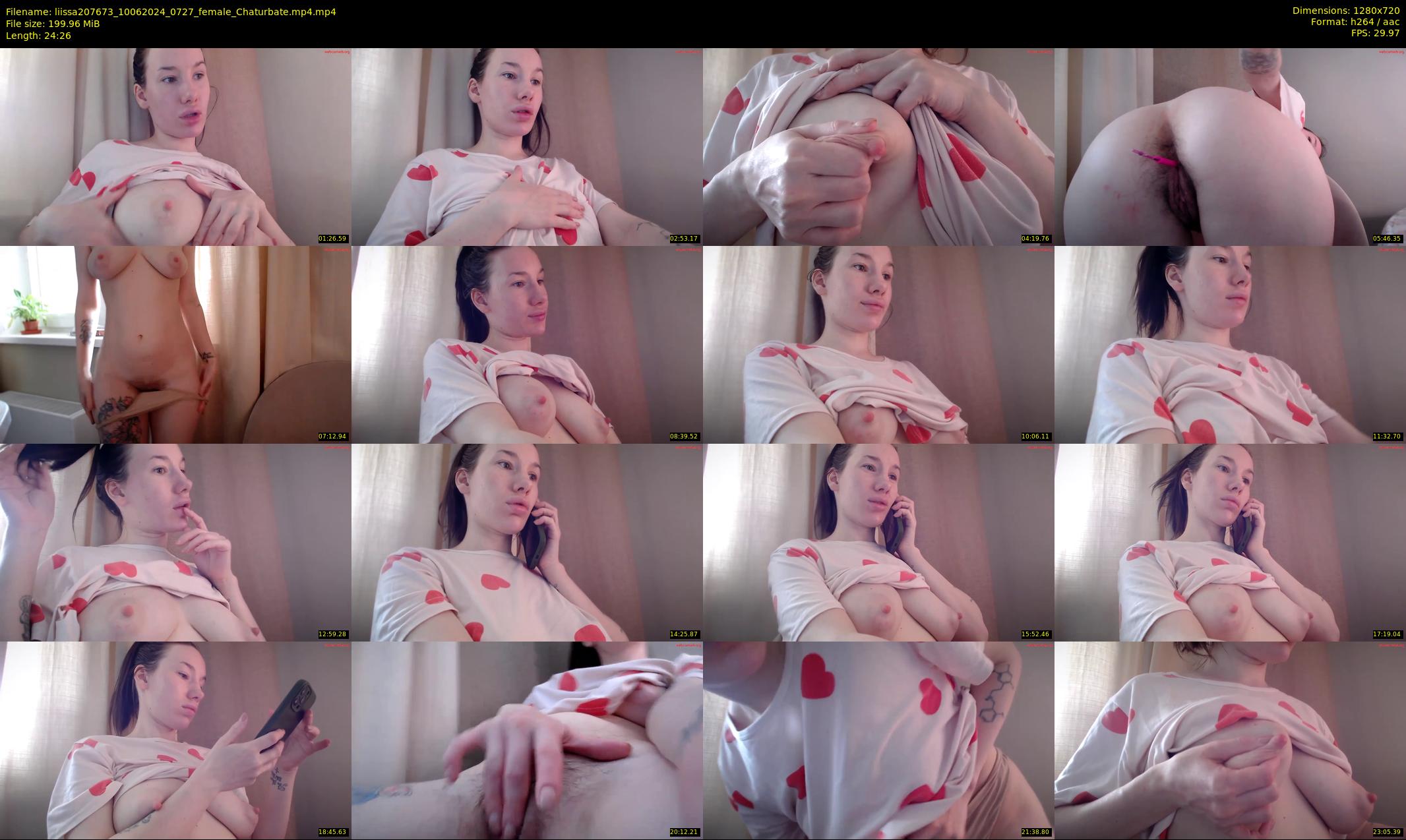 liissa207673 — 25 minute Chaturbate female cam show recording, 720p, Jun 10, 2024