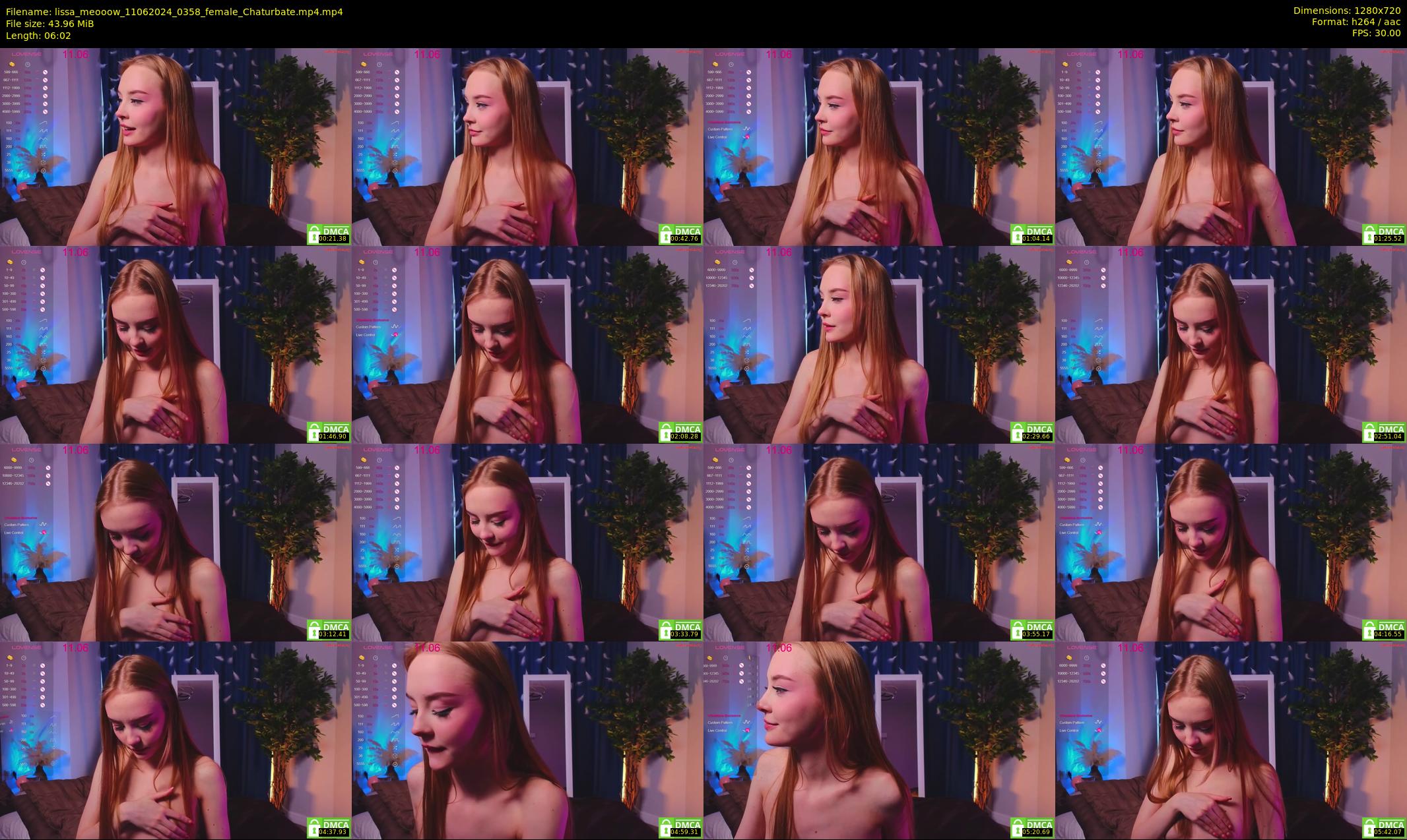 lissa_meooow — 7 minute Chaturbate female cam show recording, 720p, Jun 11, 2024