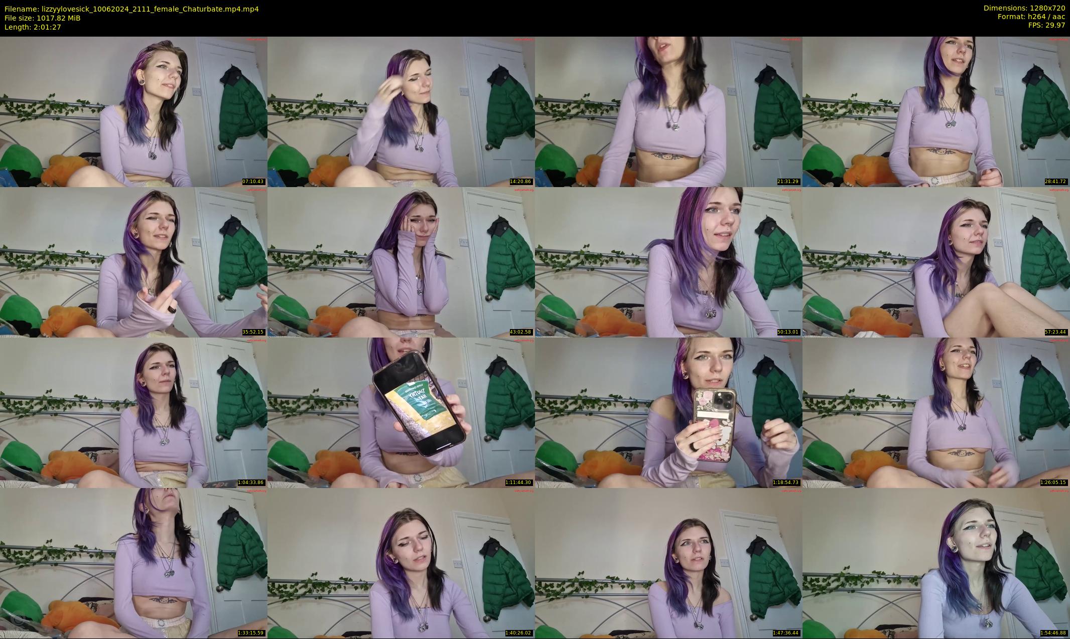 lizzyylovesick — 122 minute Chaturbate female cam show recording, 720p, Jun 10, 2024