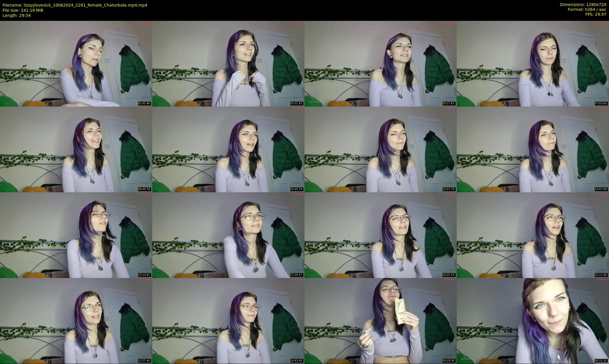 lizzyylovesick — 30 minute Chaturbate female cam show recording, 720p, Jun 10, 2024