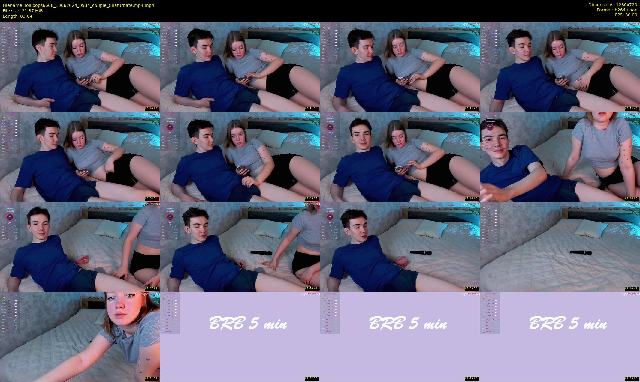 lollipops6666 — 4 minute Chaturbate couple cam show recording, 720p, Jun 10, 2024