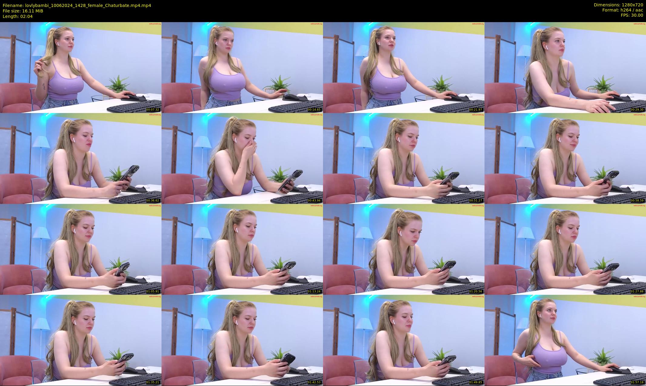 lovlybambi — 3 minute Chaturbate female cam show recording, 720p, Jun 10, 2024