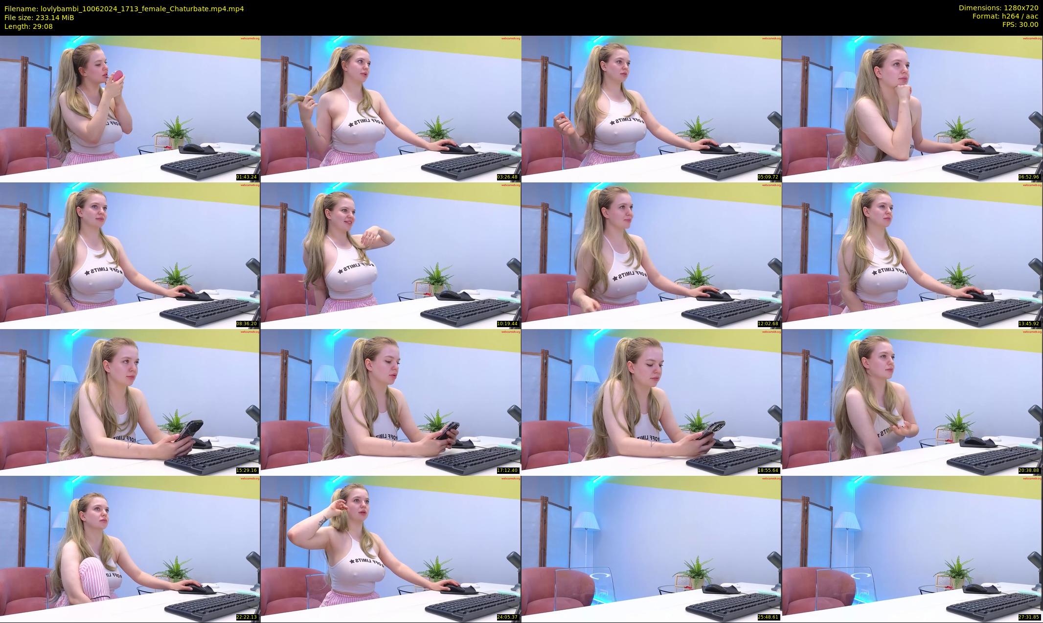 lovlybambi — 30 minute Chaturbate female cam show recording, 720p, Jun 10, 2024