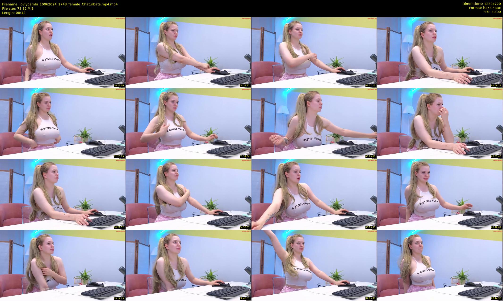 lovlybambi — 9 minute Chaturbate female cam show recording, 720p, Jun 10, 2024
