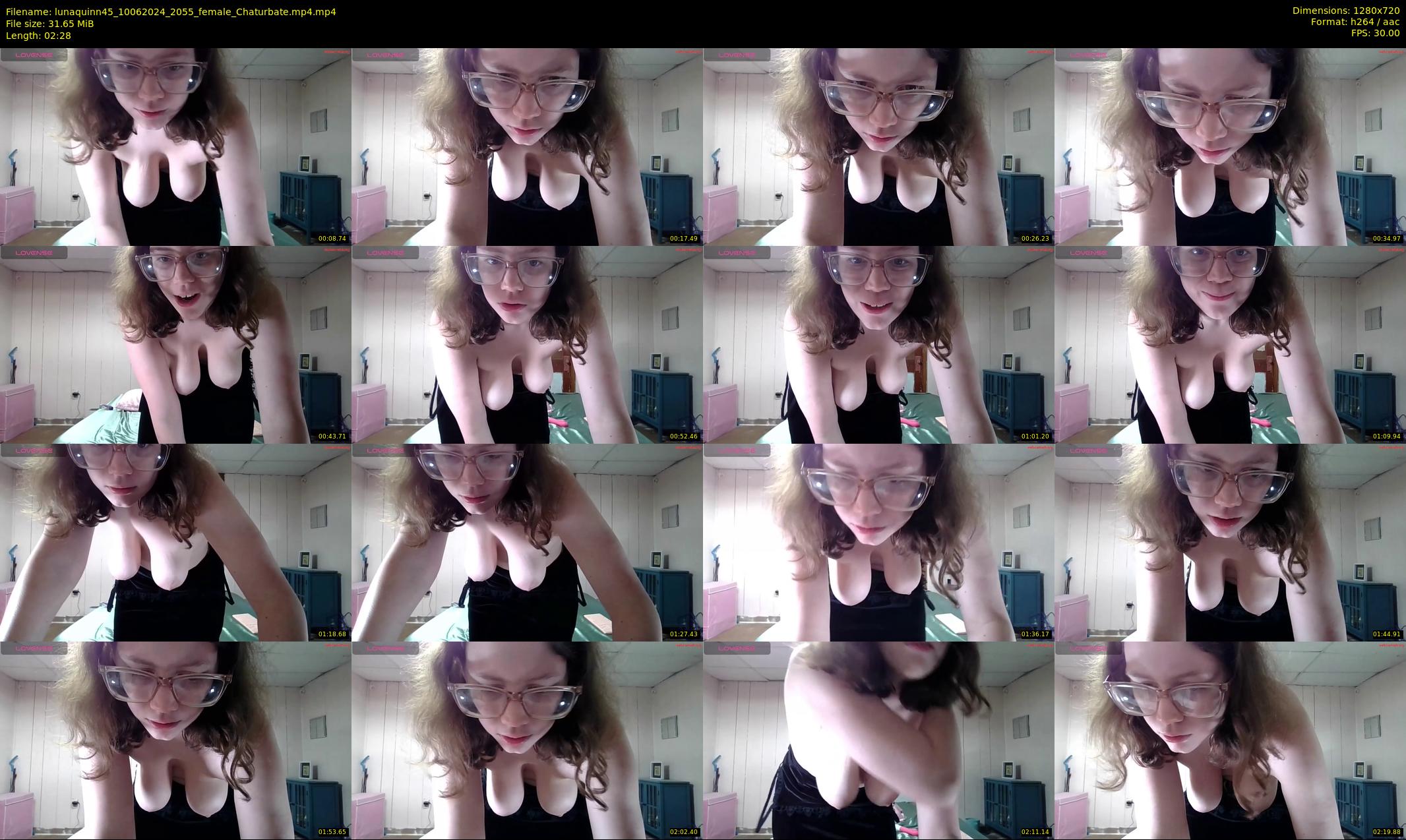 lunaquinn45 — 3 minute Chaturbate female cam show recording, 720p, Jun 10, 2024