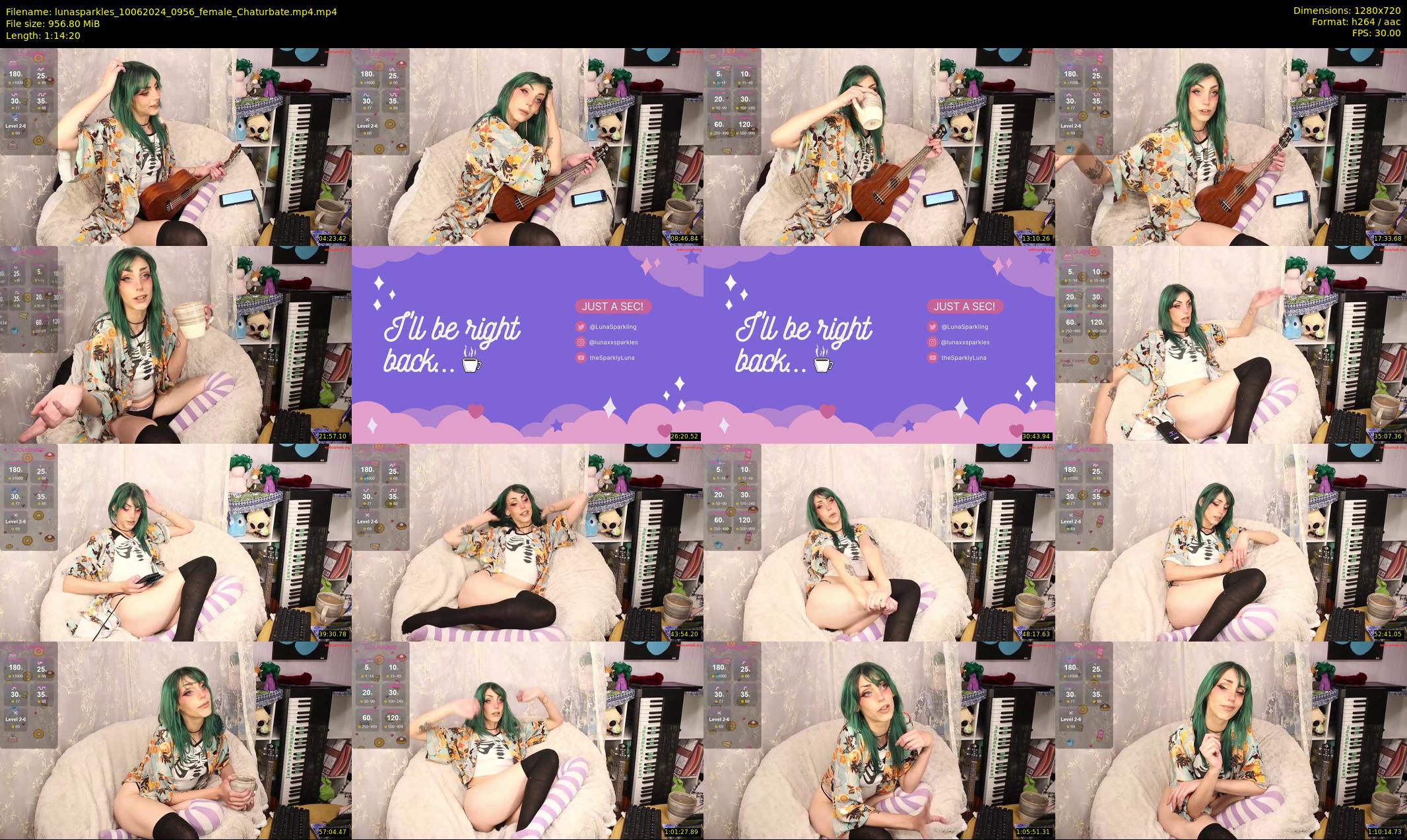 lunasparkles — 75 minute Chaturbate female cam show recording, 720p, Jun 10, 2024