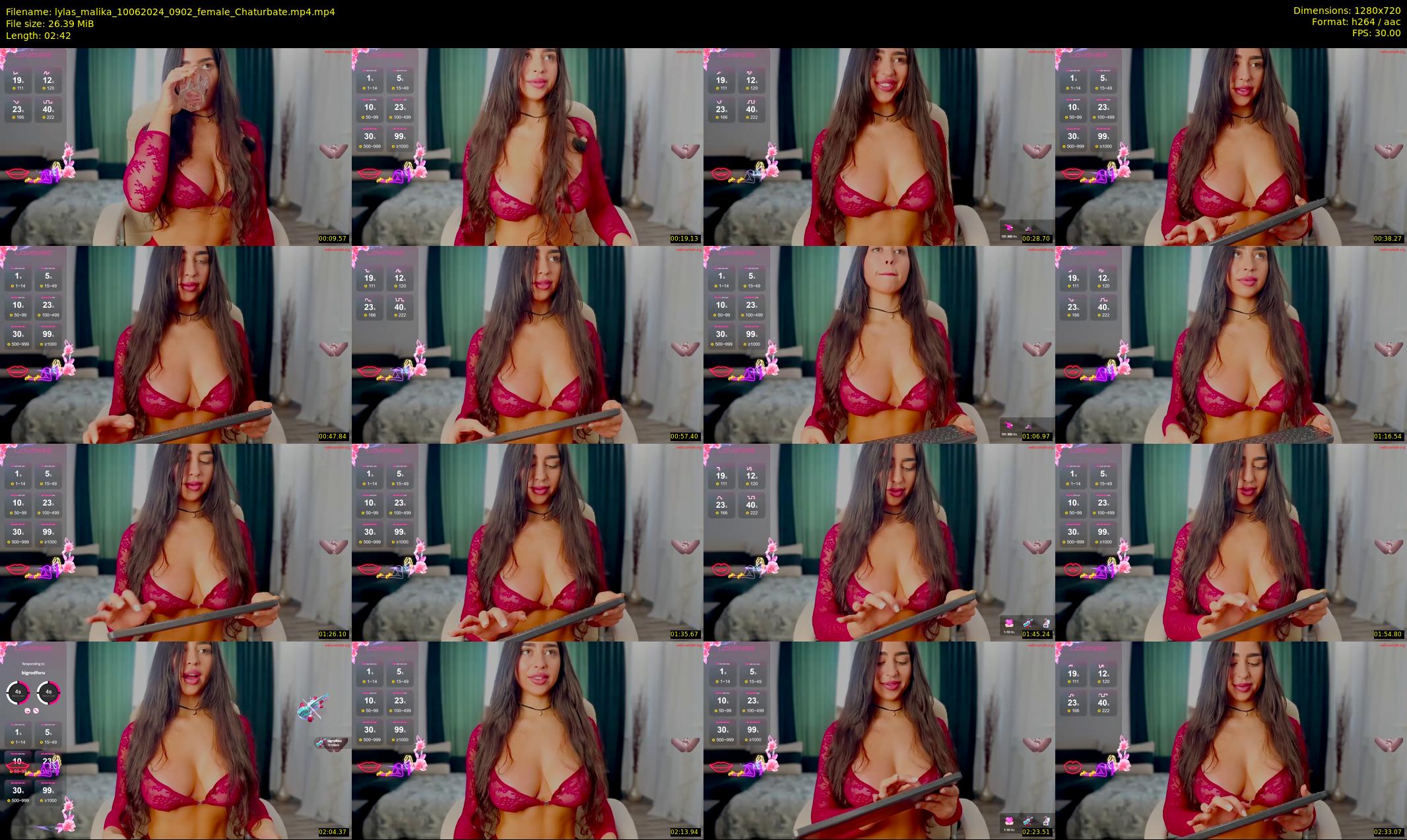 lylas_malika — 3 minute Chaturbate female cam show recording, 720p, Jun 10, 2024