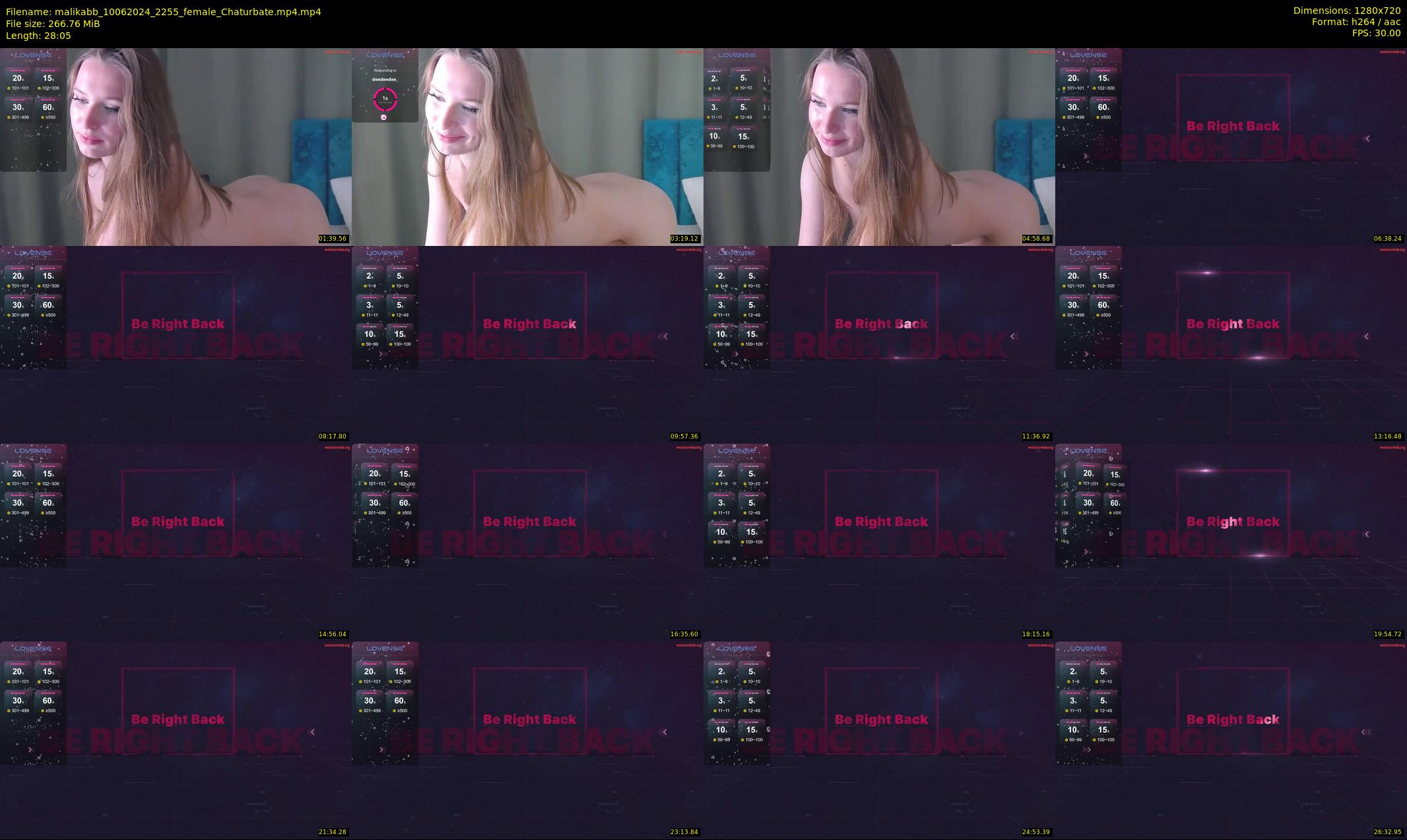 malikabb — 29 minute Chaturbate female cam show recording, 720p, Jun 10, 2024
