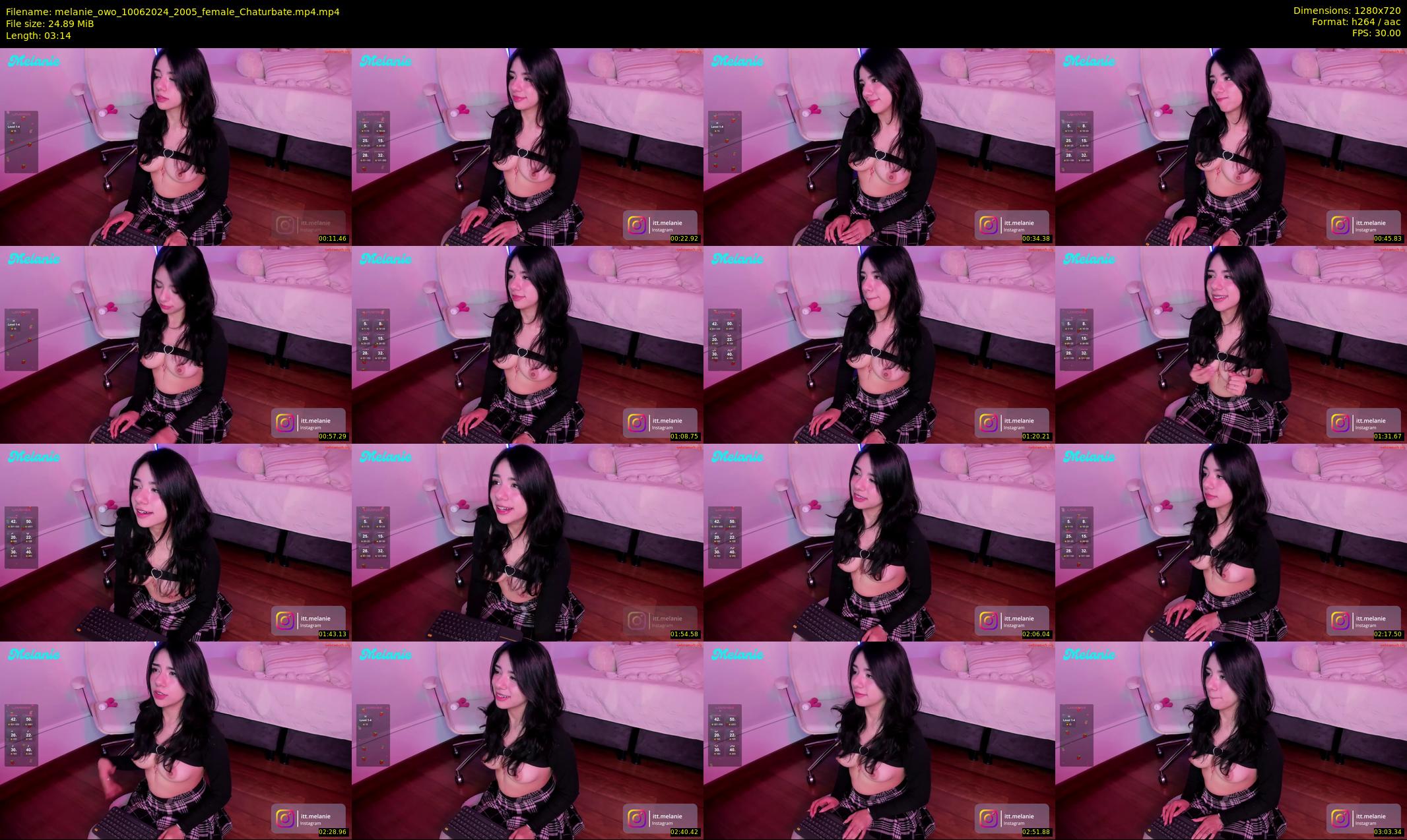 melanie_owo — 4 minute Chaturbate female cam show recording, 720p, Jun 10, 2024