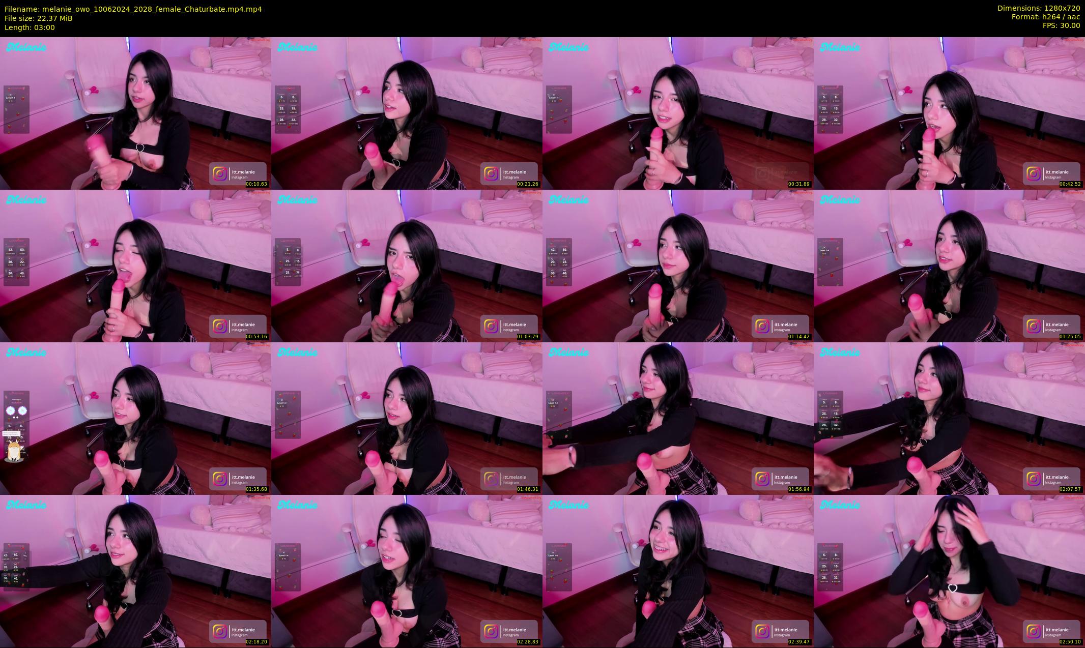 melanie_owo — 3 minute Chaturbate female cam show recording, 720p, Jun 10, 2024