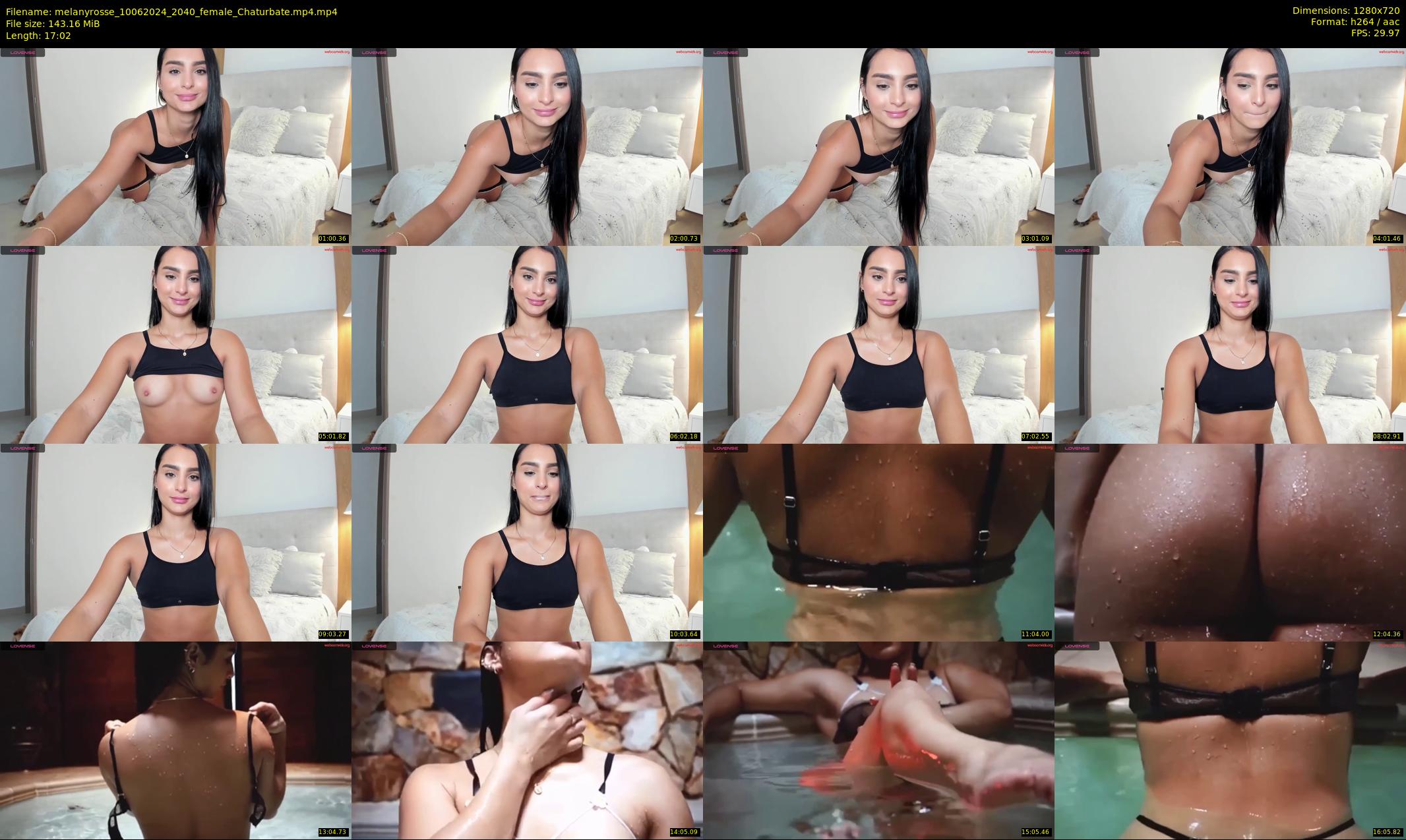 melanyrosse — 18 minute Chaturbate female cam show recording, 720p, Jun 10, 2024