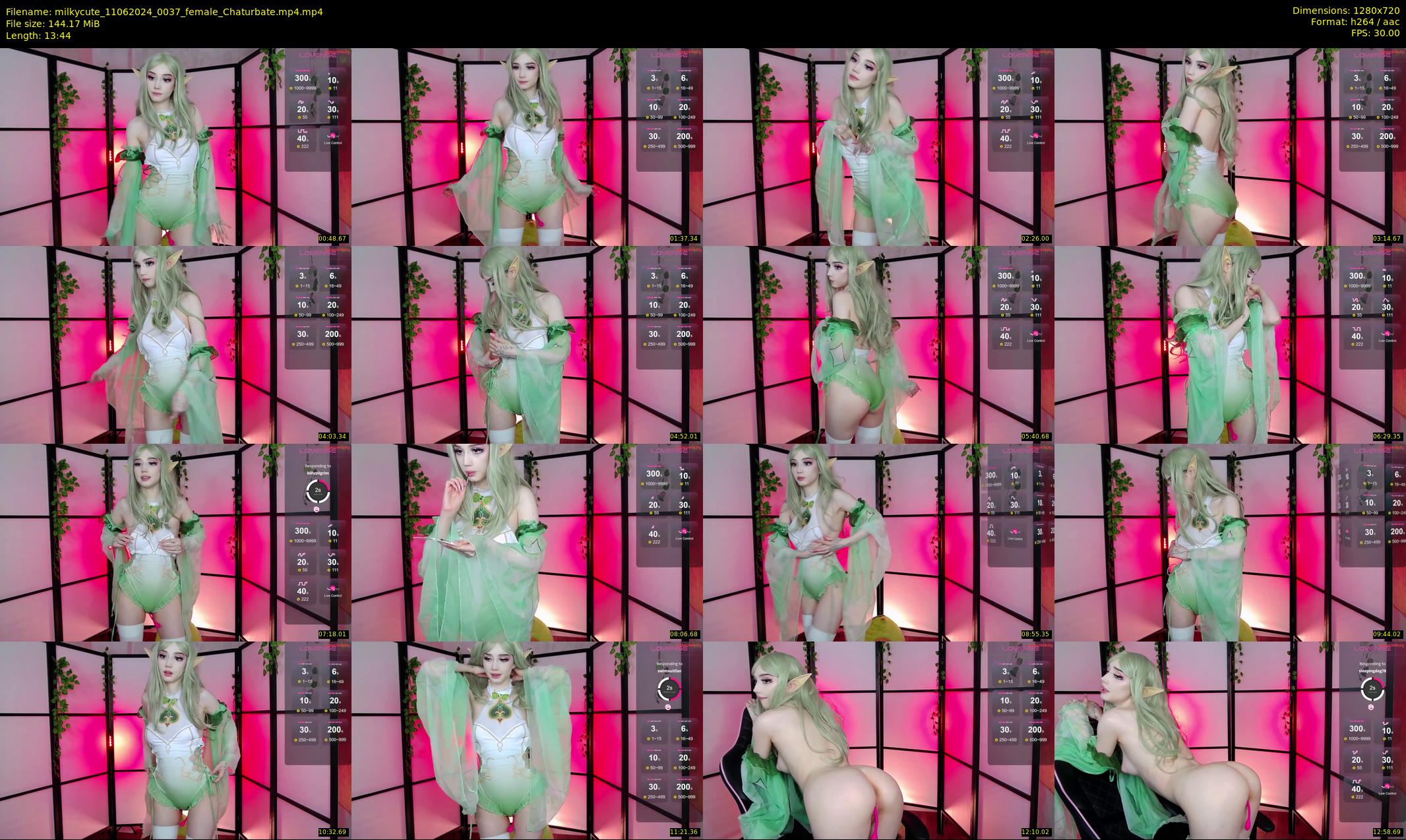 milkycute — 14 minute Chaturbate female cam show recording, 720p, Jun 11, 2024