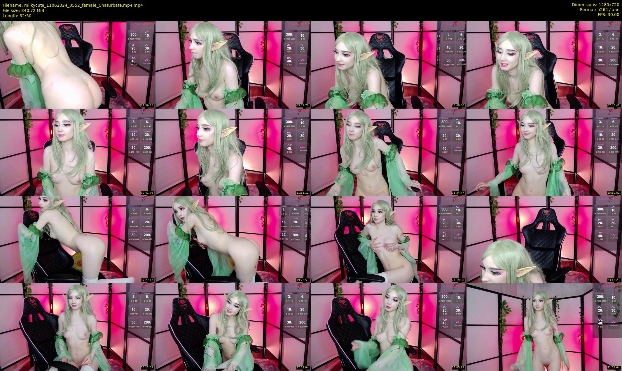 milkycute — 33 minute Chaturbate female cam show recording, 720p, Jun 11, 2024