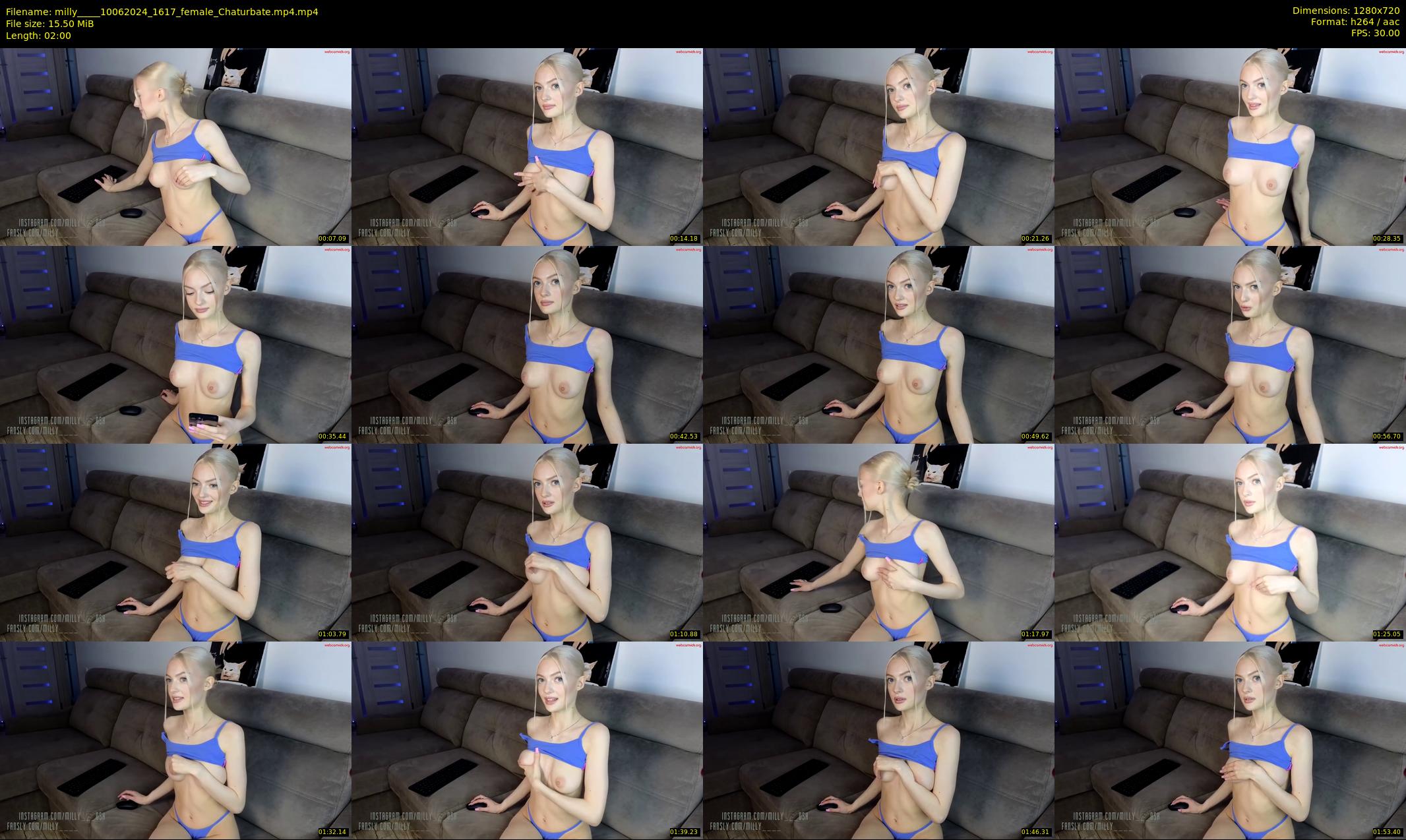 milly____ — 2 minute Chaturbate couple cam show recording, 720p, Jun 10, 2024
