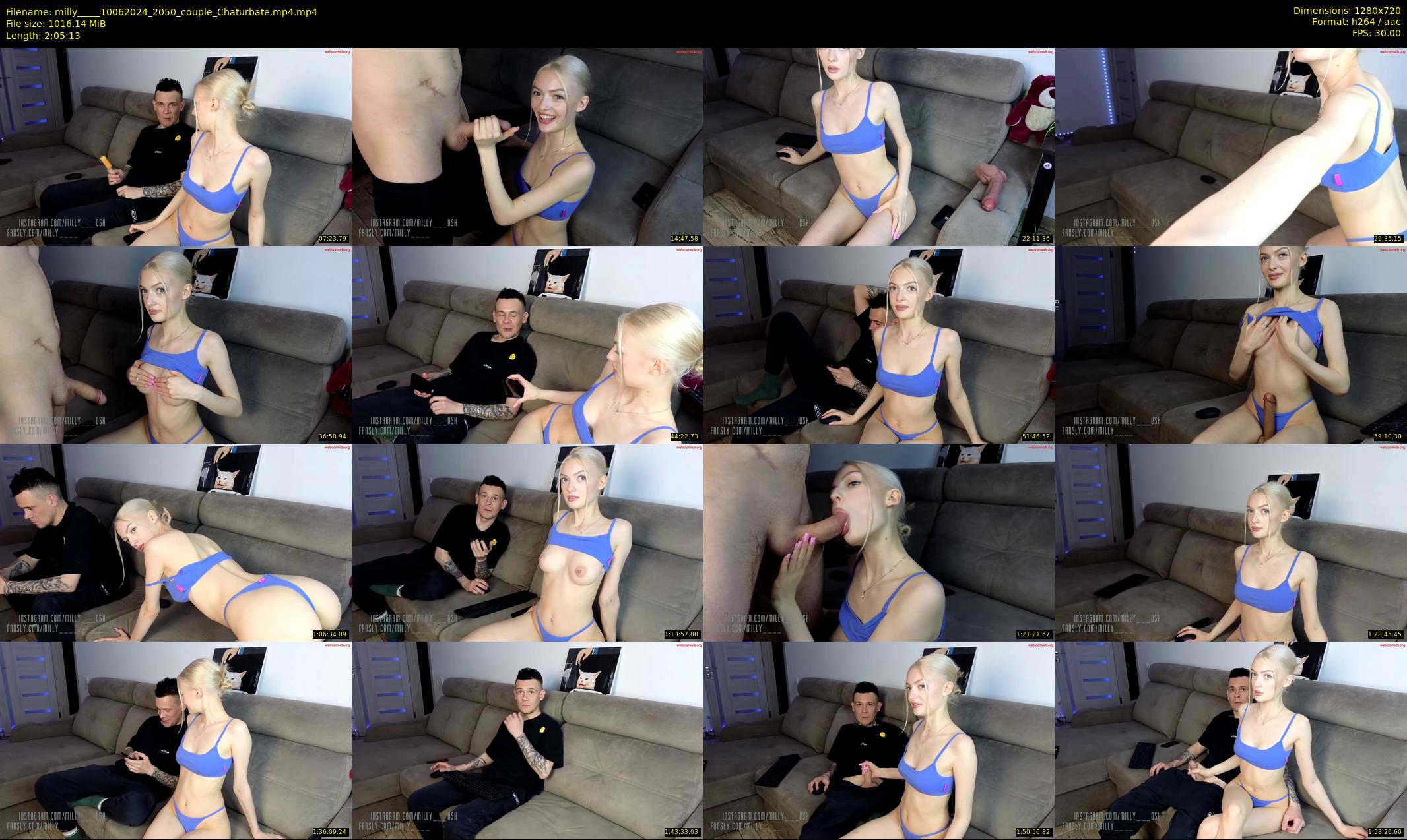 milly____ — 126 minute Chaturbate couple cam show recording, 720p, Jun 10, 2024