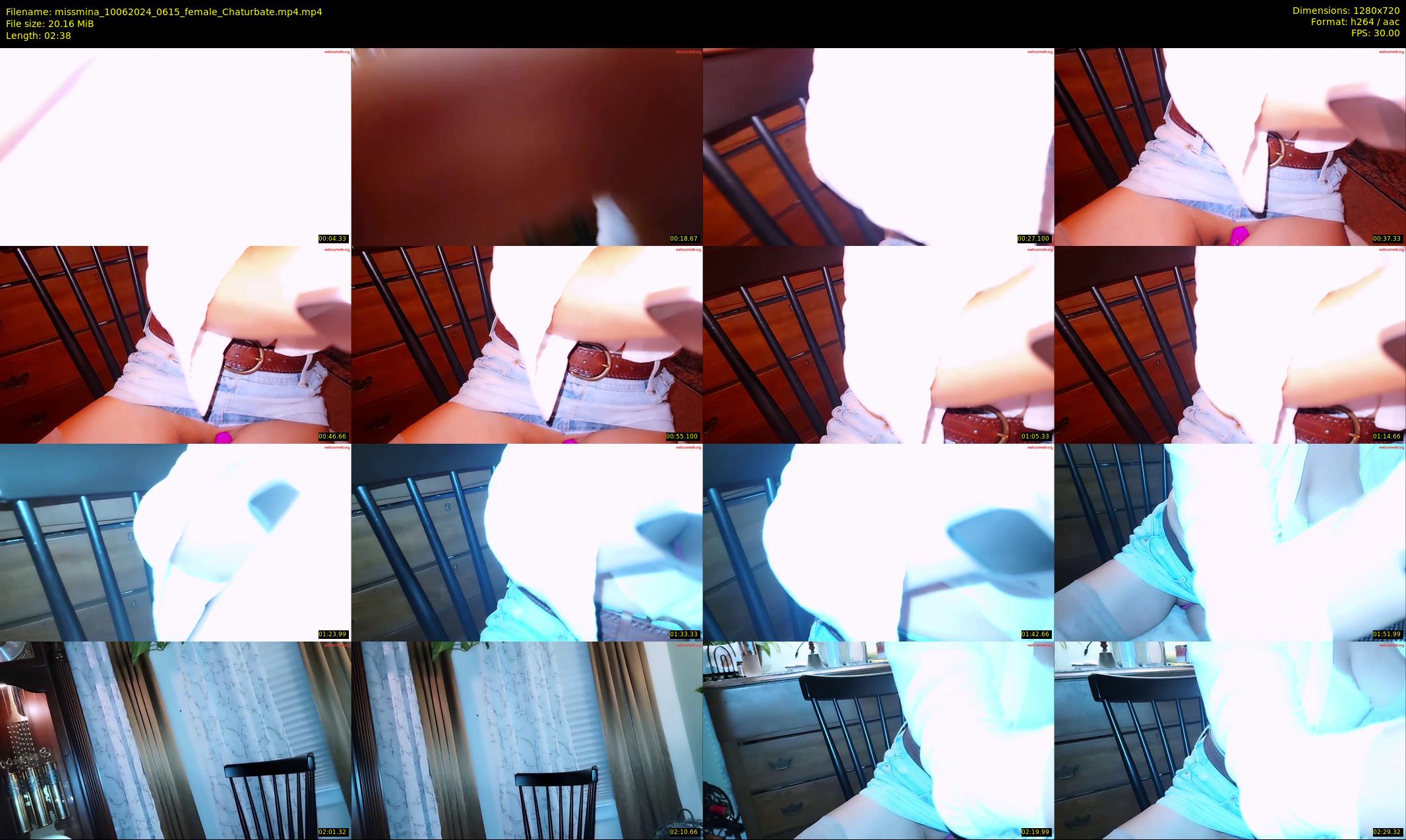 missmina — 3 minute Chaturbate female cam show recording, 720p, Jun 10, 2024