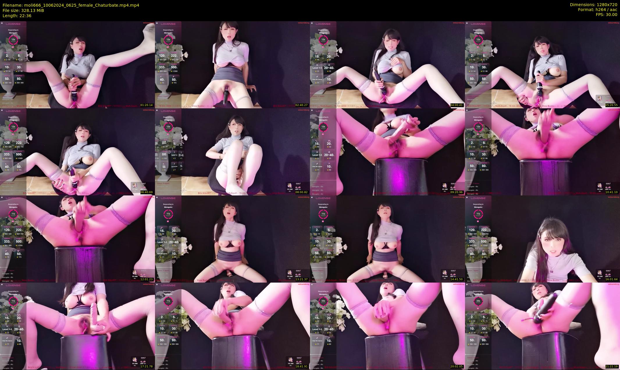 moli666 — 23 minute Chaturbate female cam show recording, 720p, Jun 10, 2024