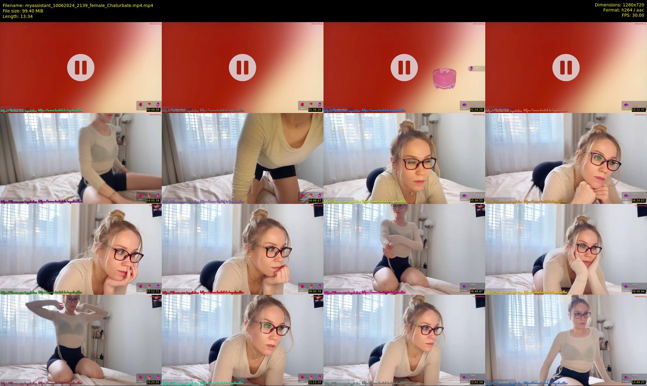 myassistant — 14 minute Chaturbate female cam show recording, 720p, Jun 10, 2024