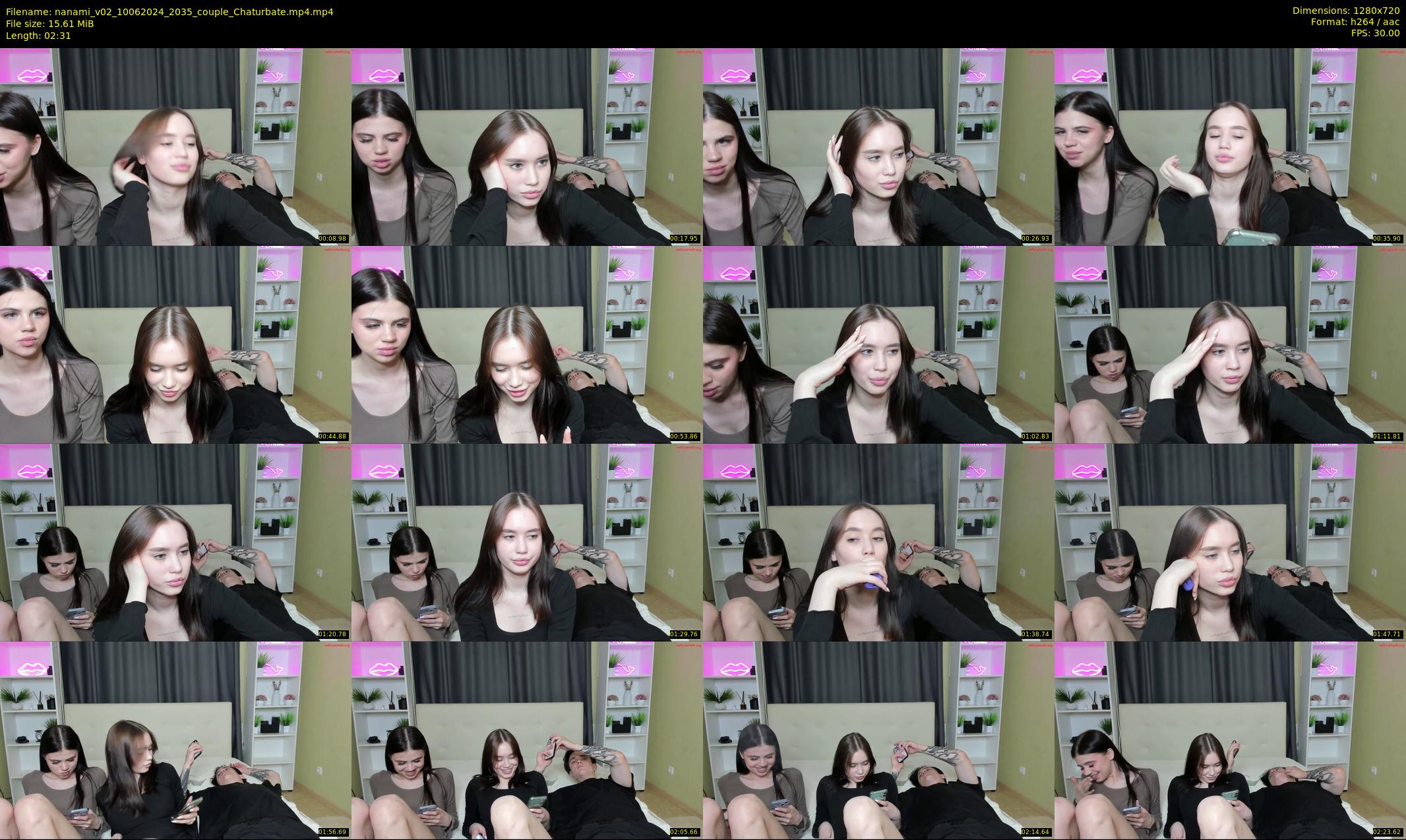 nanami_v02 — 3 minute Chaturbate couple cam show recording, 720p, Jun 10, 2024
