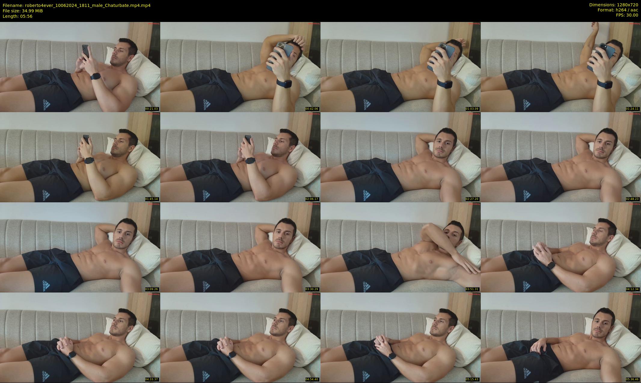roberto4ever — 6 minute Chaturbate male cam show recording, 720p, Jun 10, 2024