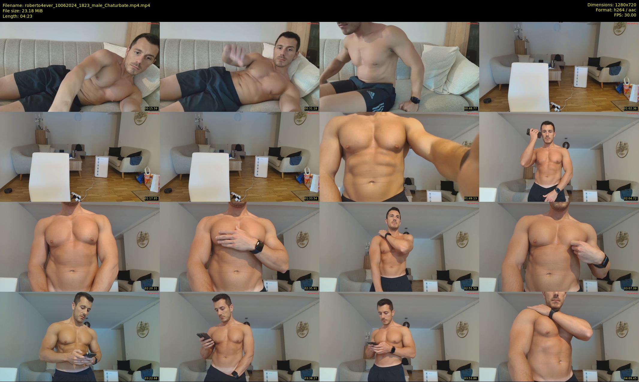 roberto4ever — 5 minute Chaturbate male cam show recording, 720p, Jun 10, 2024