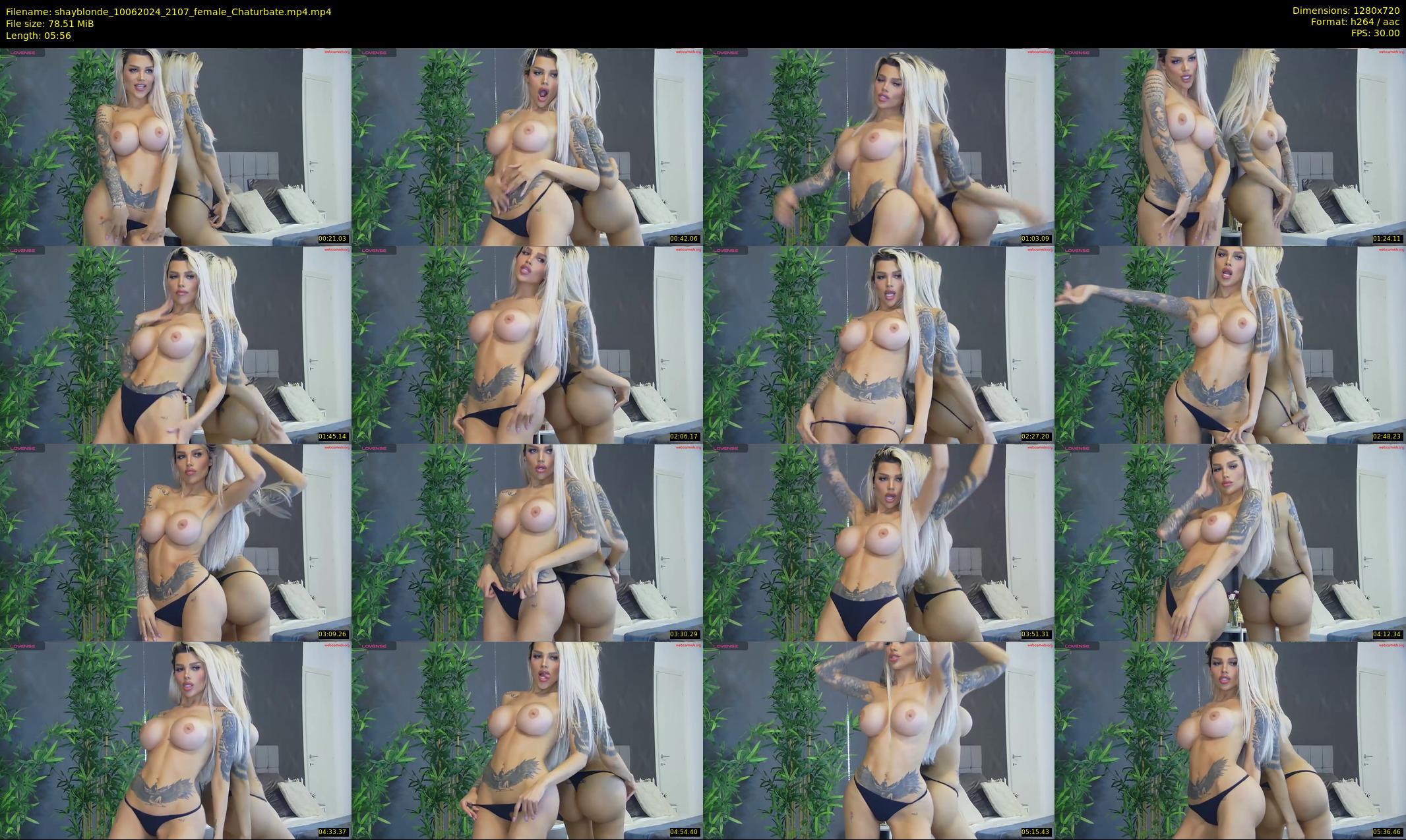 shayblonde — 6 minute Chaturbate female cam show recording, 720p, Jun 10, 2024