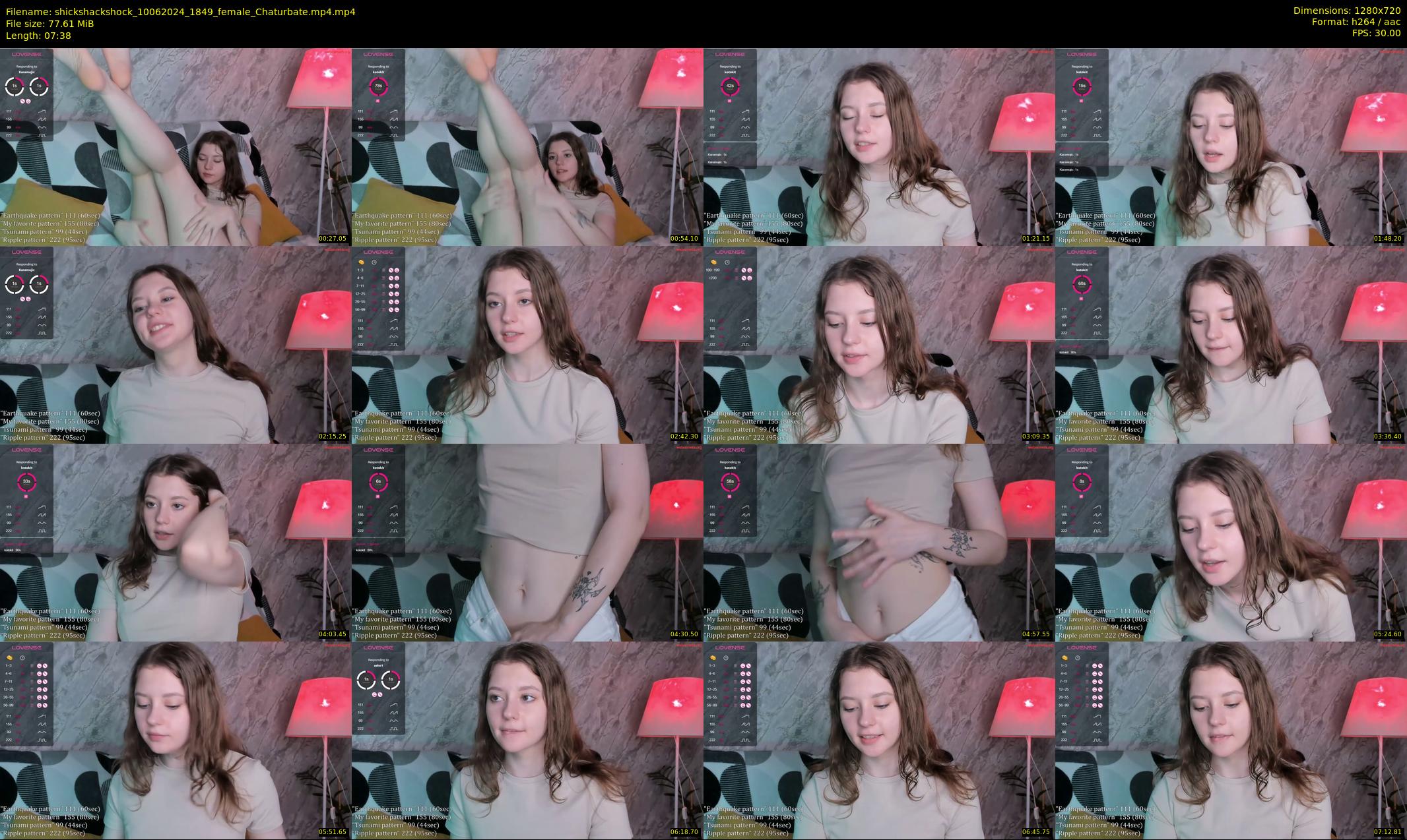 shickshackshock — 8 minute Chaturbate female cam show recording, 720p, Jun 10, 2024