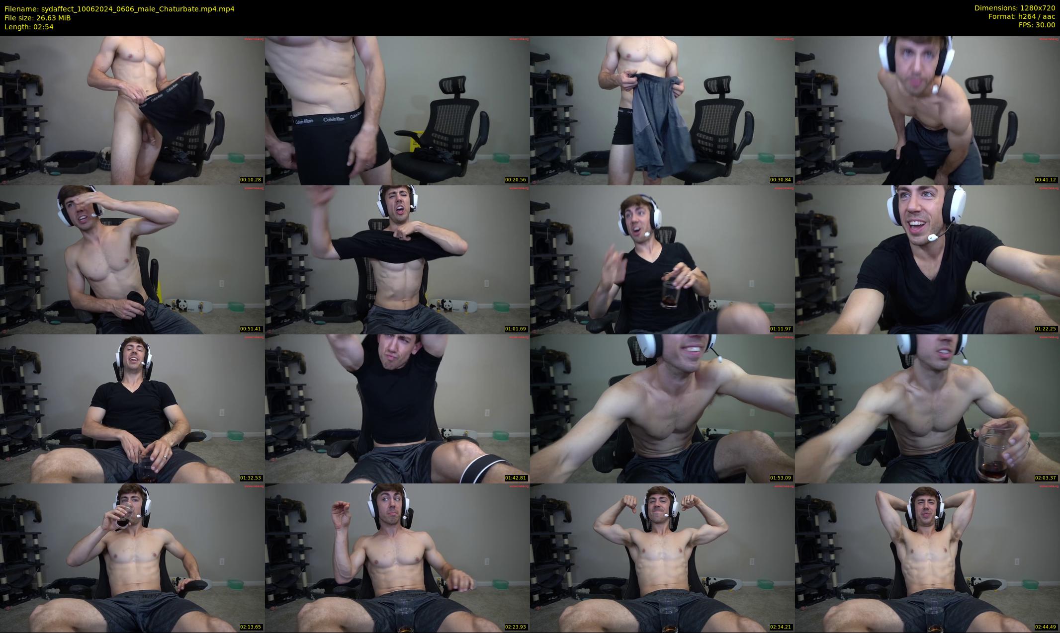 sydaffect — 3 minute Chaturbate male cam show recording, 720p, Jun 10, 2024