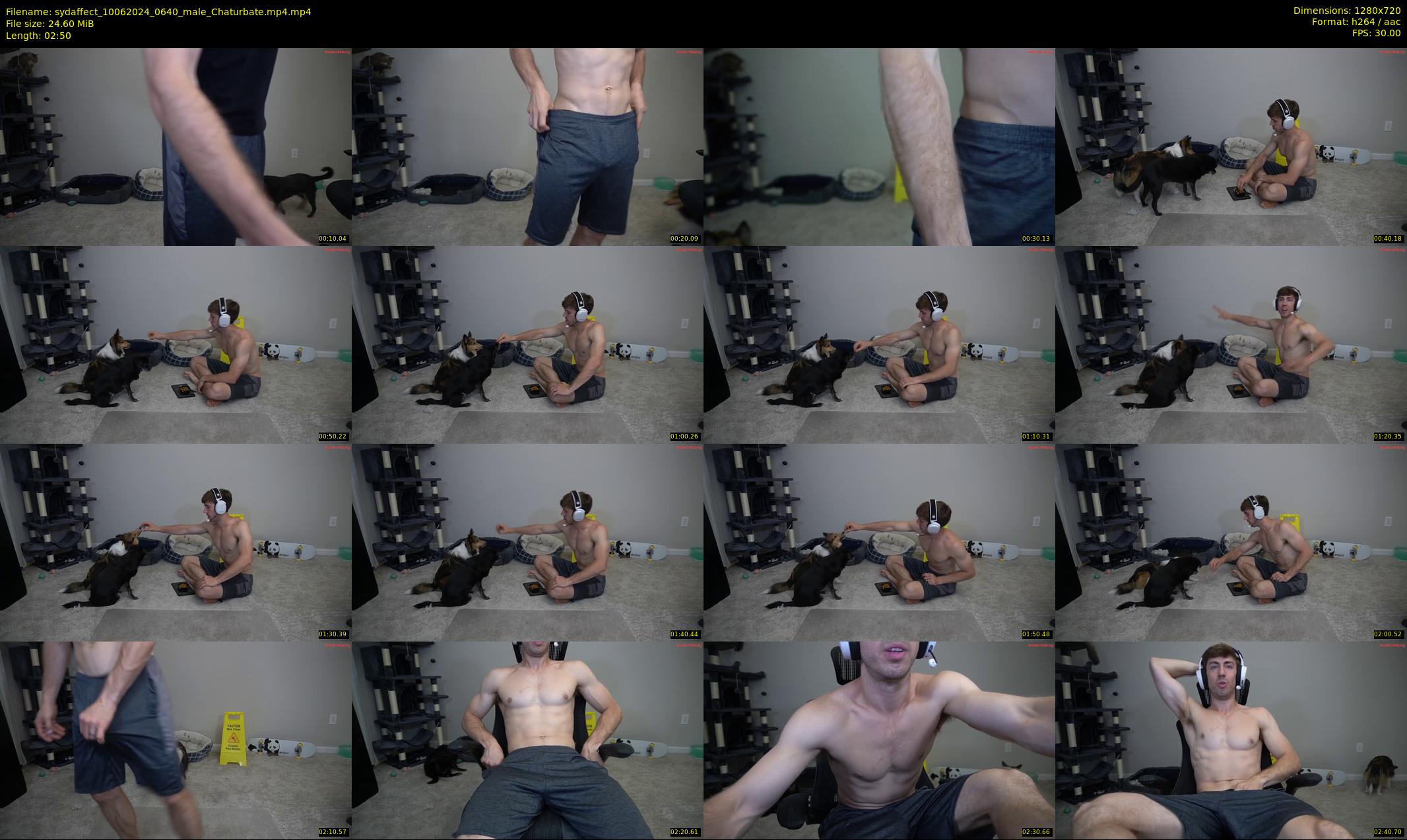 sydaffect — 3 minute Chaturbate male cam show recording, 720p, Jun 10, 2024