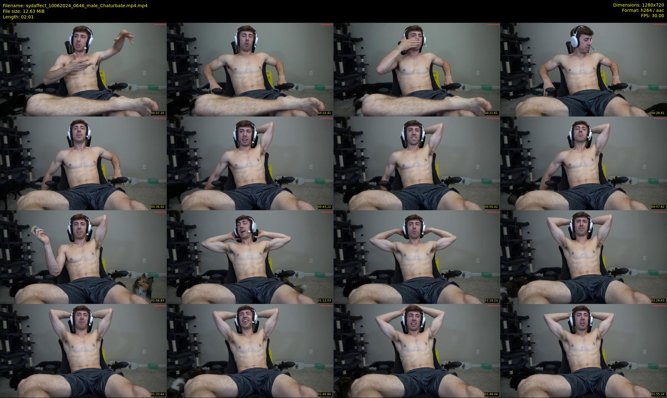 sydaffect — 3 minute Chaturbate male cam show recording, 720p, Jun 10, 2024