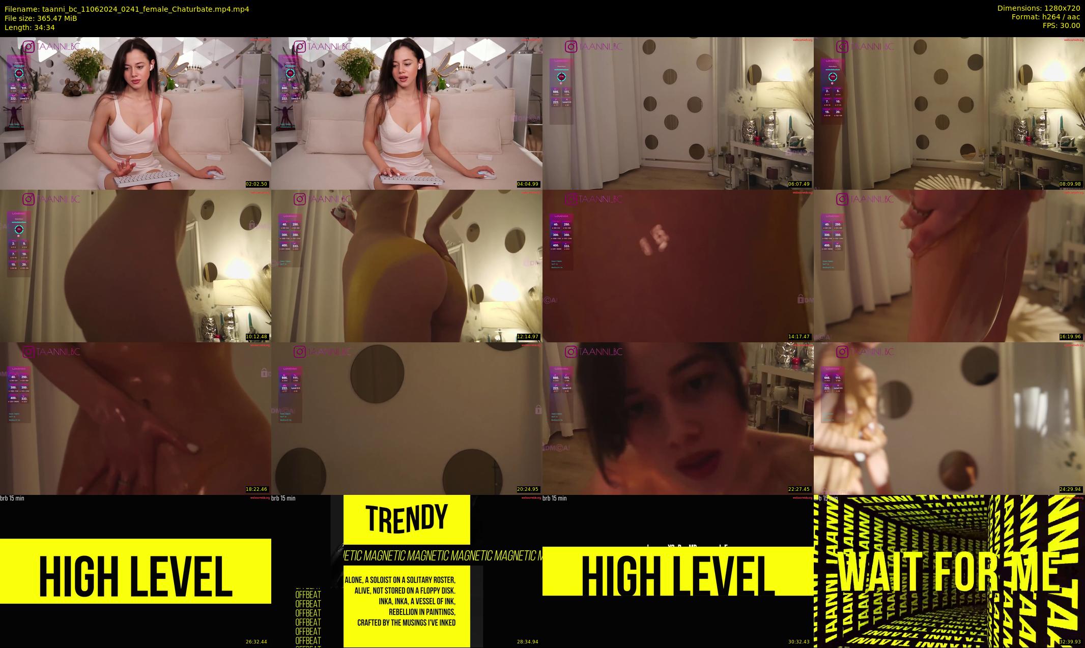 taanni_bc — 35 minute Chaturbate female cam show recording, 720p, Jun 11, 2024