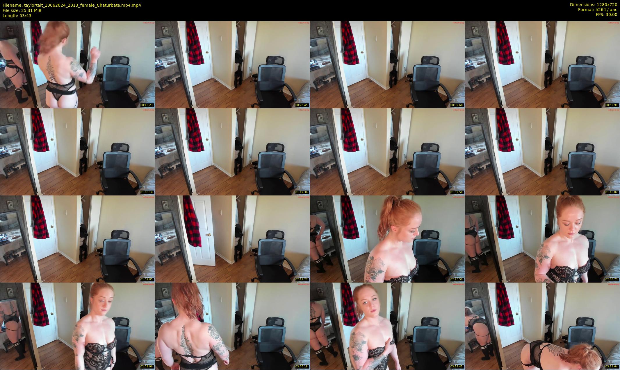 taylortait — 4 minute Chaturbate couple cam show recording, 720p, Jun 10, 2024